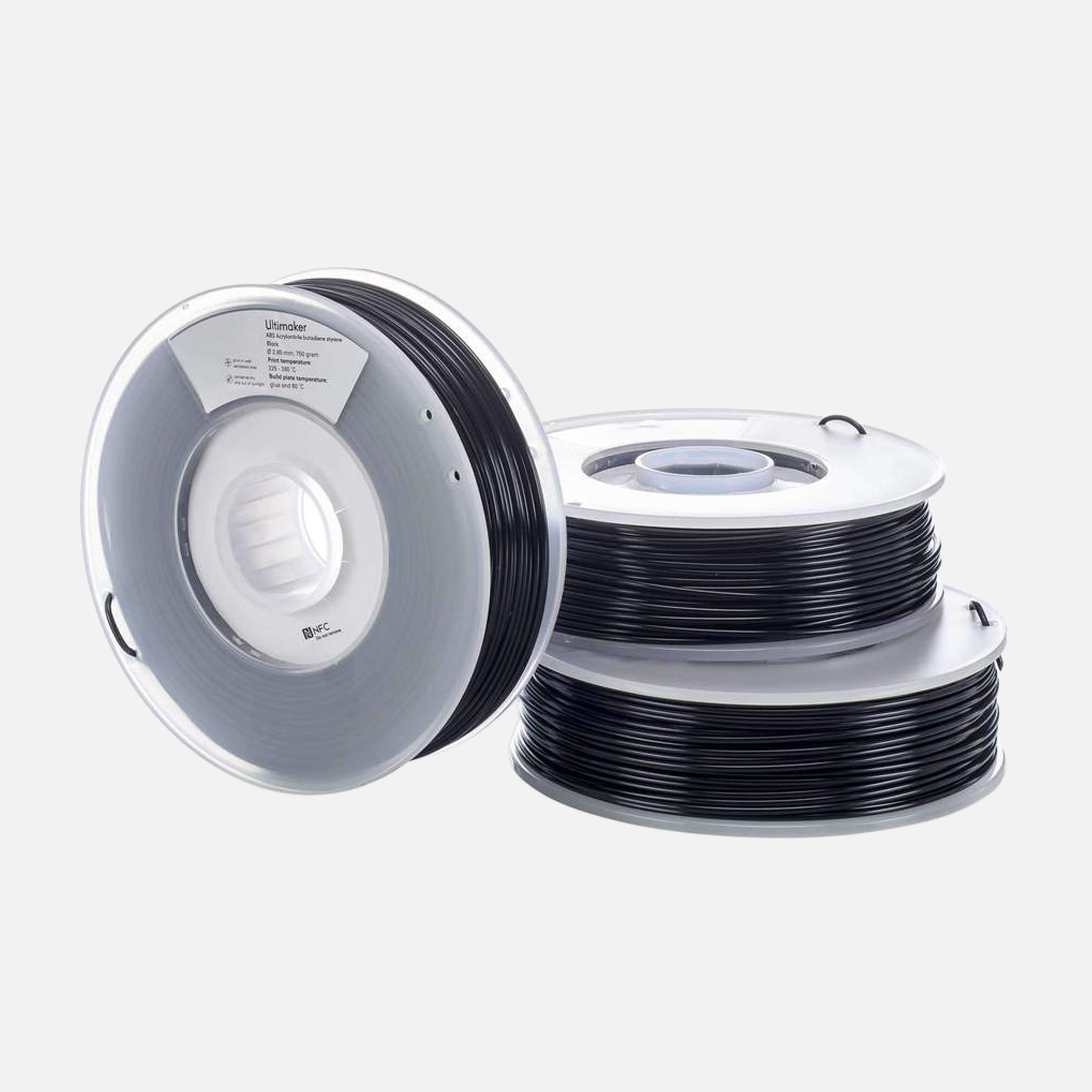 UltiMaker® ABS Filament, Black - 0.75kg (S Series, Ultimaker 3)