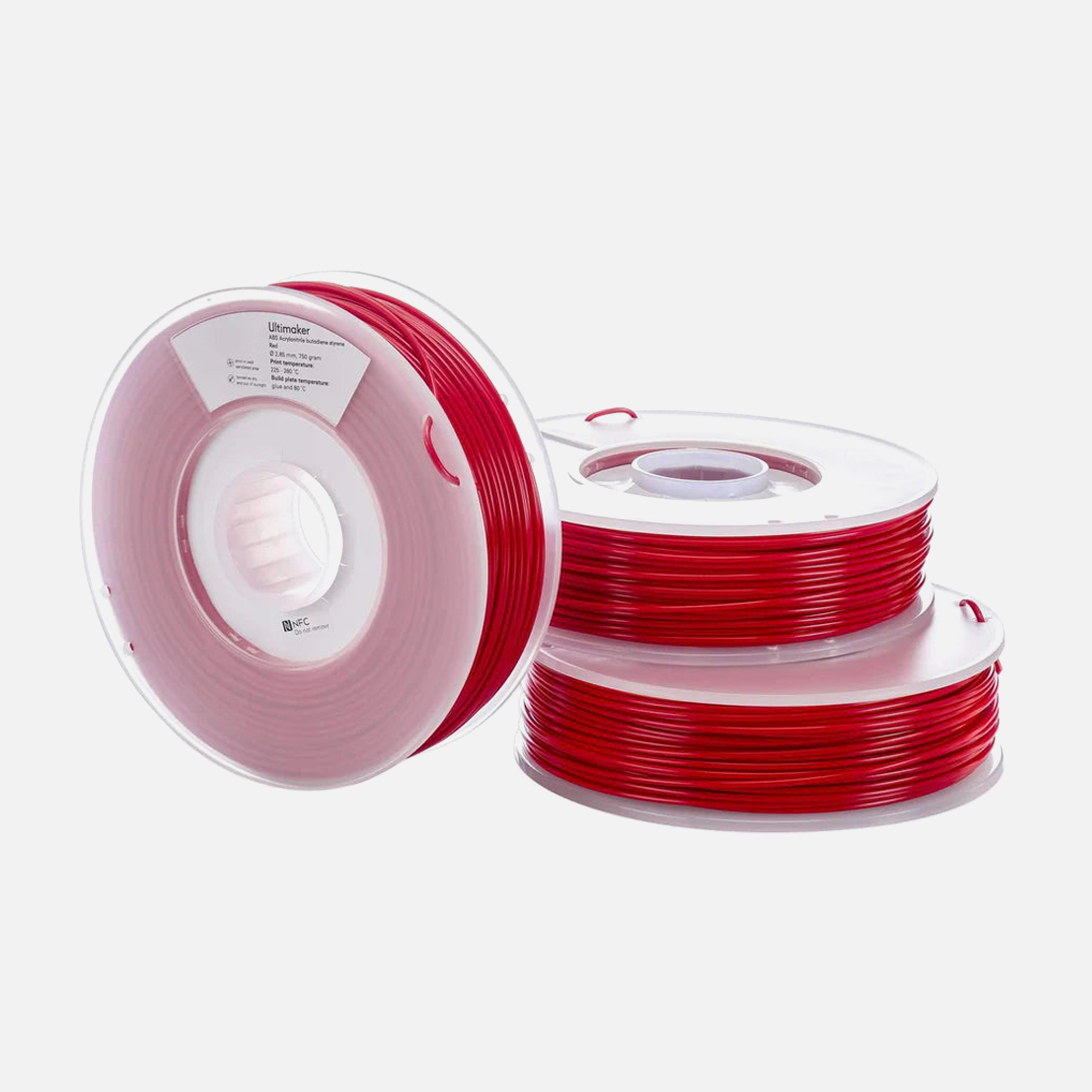 UltiMaker® ABS Filament, Red - 0.75kg (S Series, Ultimaker 3)