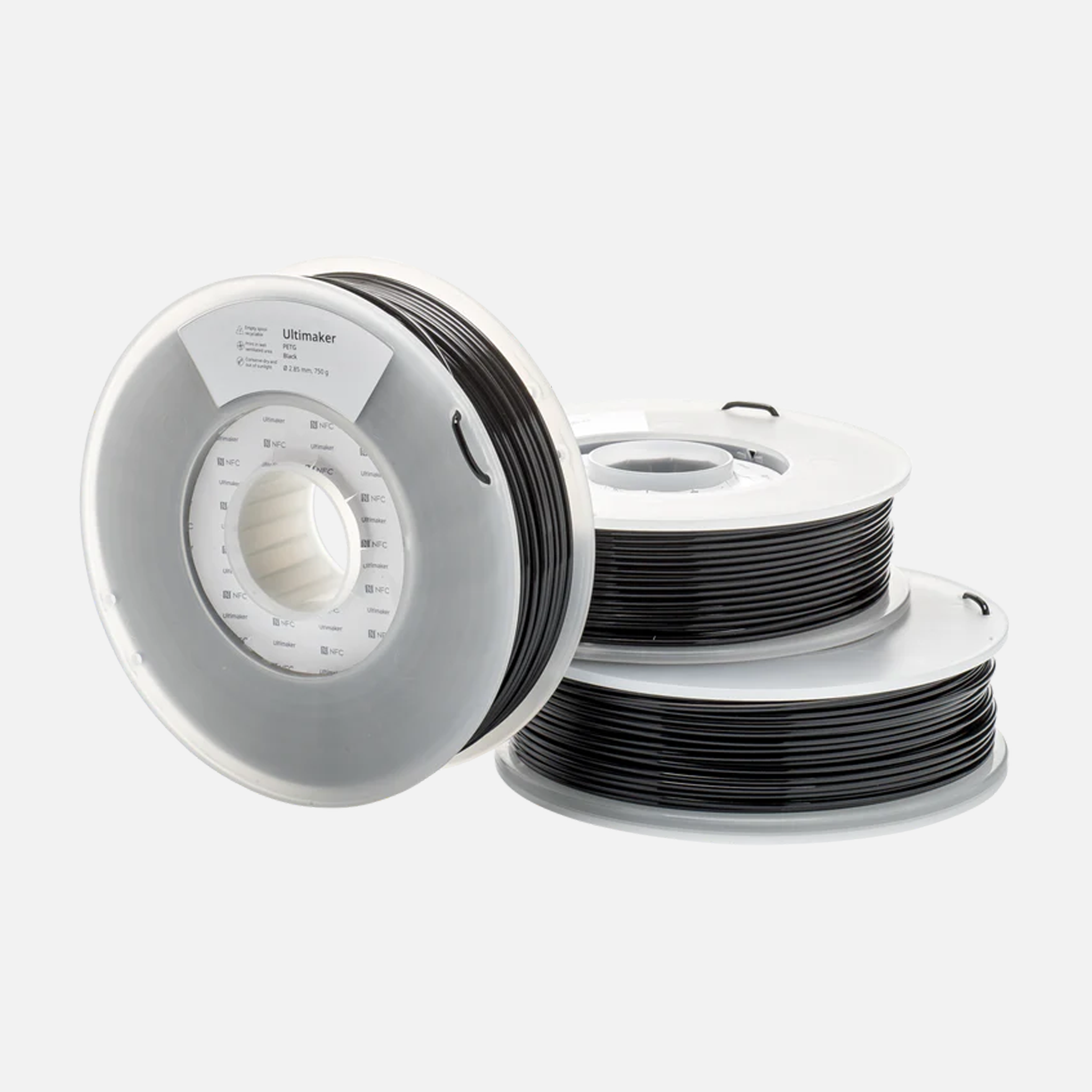 UltiMaker® PETG Black Filament - 0.75kg (S Series, Ultimaker 3)