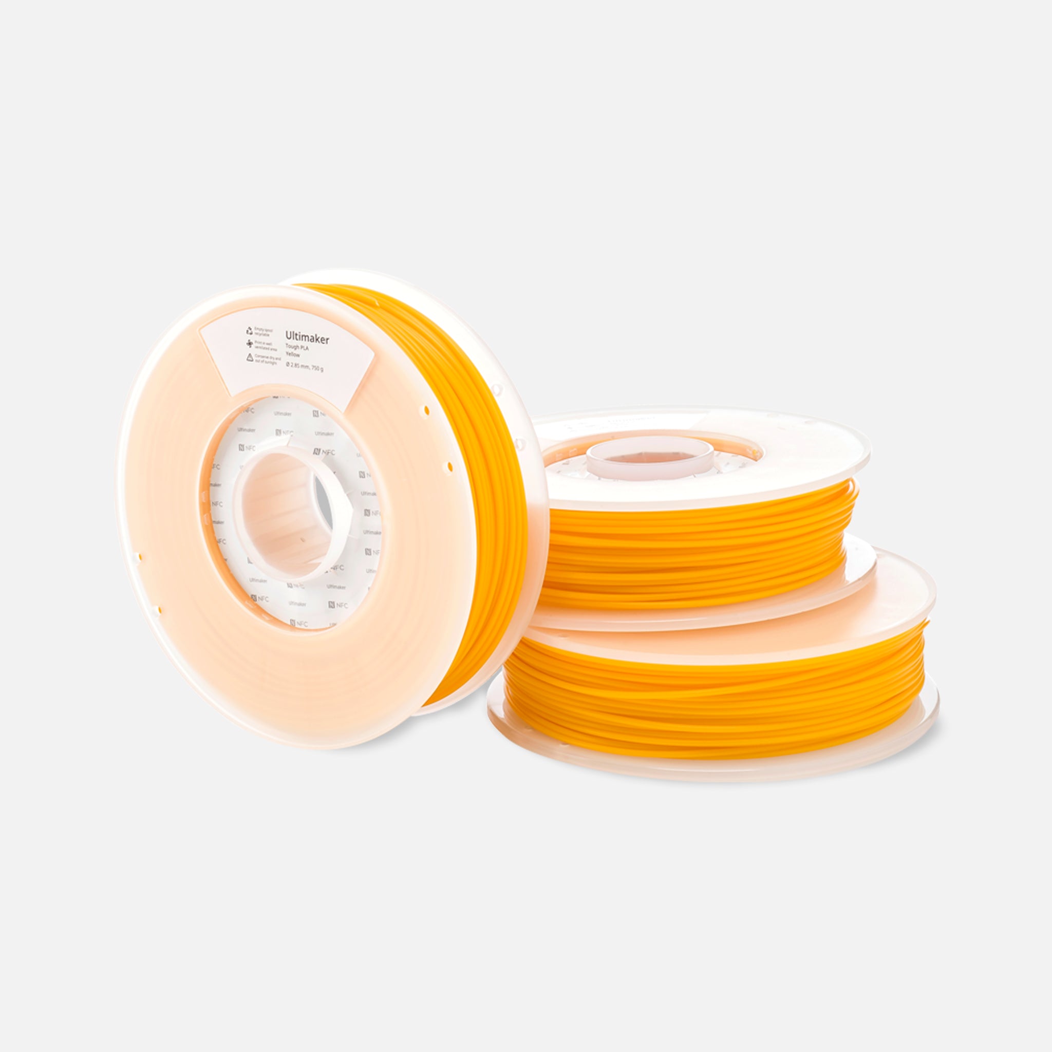 UltiMaker® Tough PLA Filament - 0.75kg (S3, S5, UltiMaker 3) - Yellow