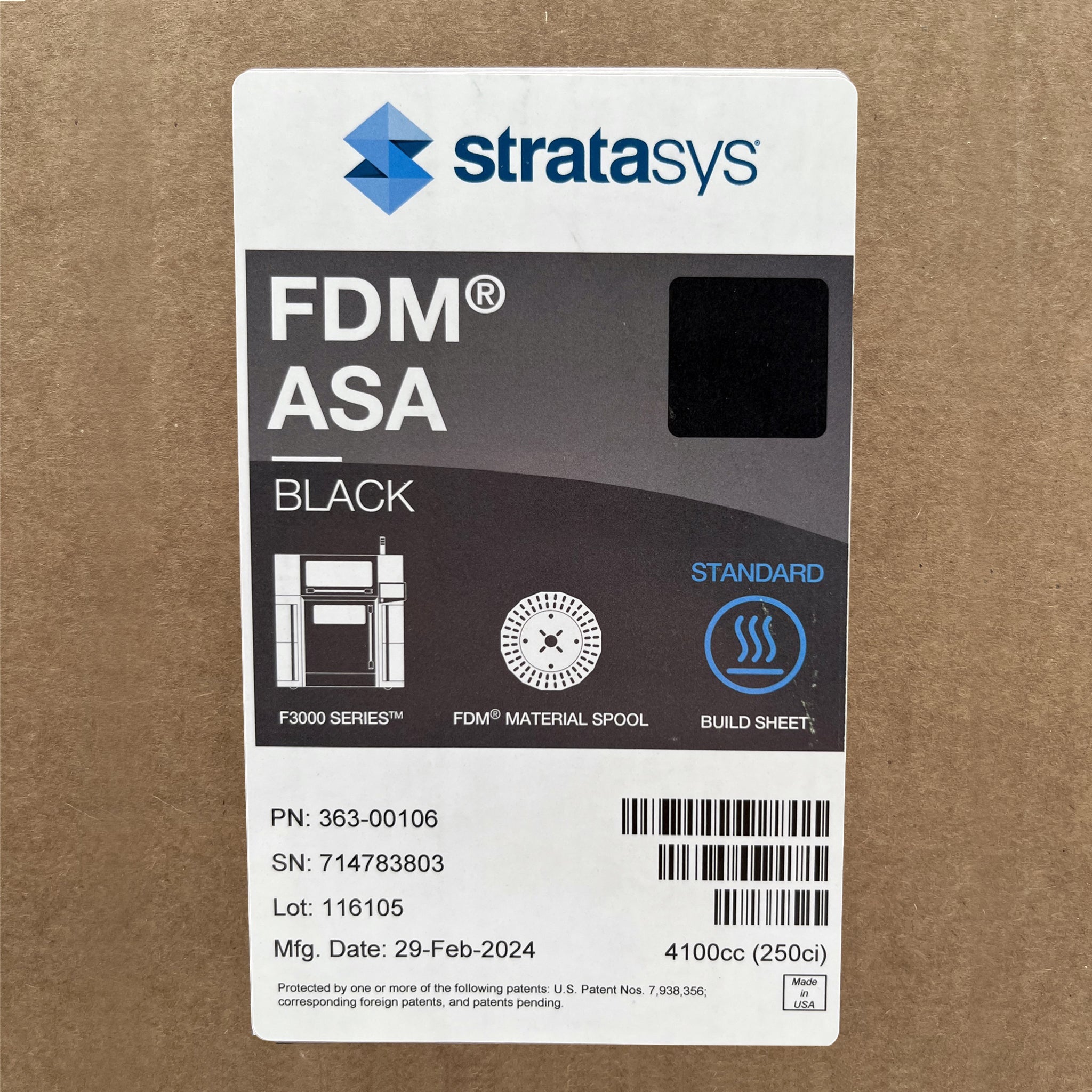 Filament Stratasys® ASA - 4100cc (F3300)