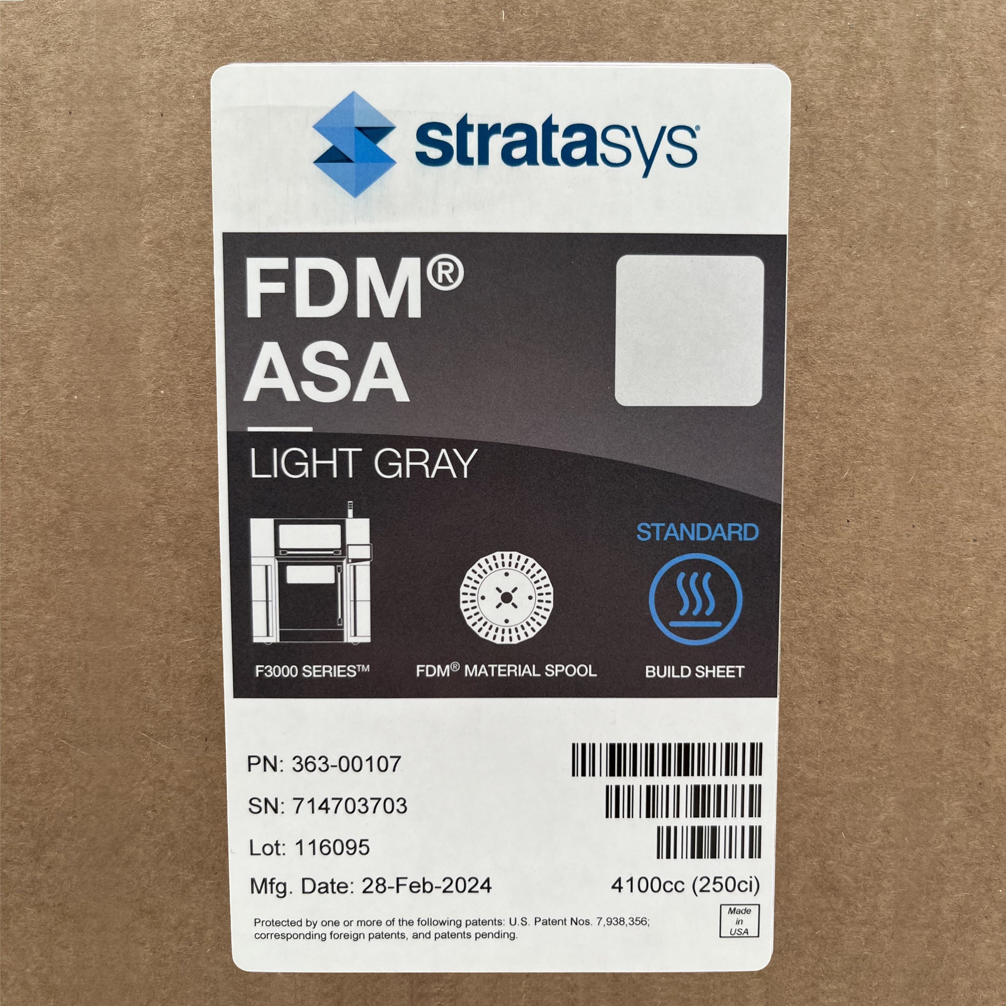 Filament Stratasys® ASA - 4100cc (F3300)