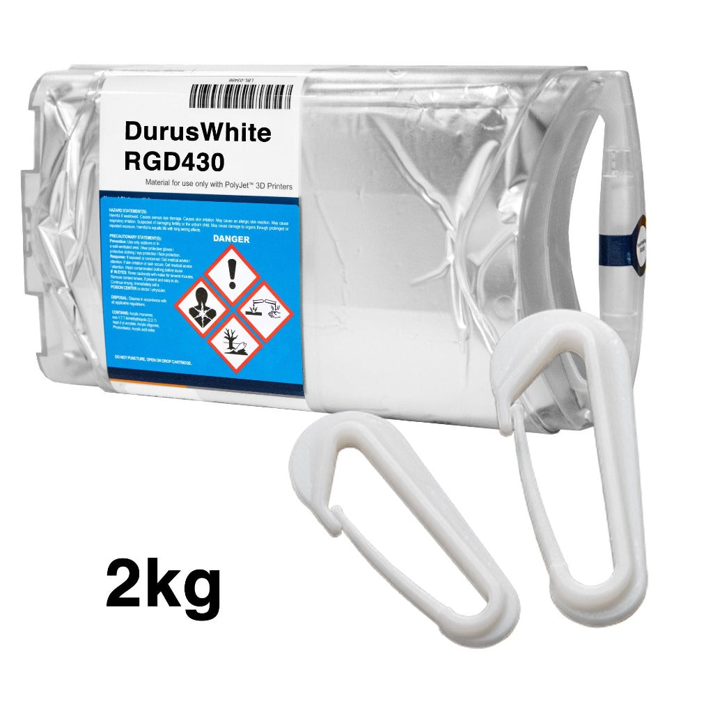 Stratasys® DurusWhite™ Resin, RGD430 - 2kg (Eden260)