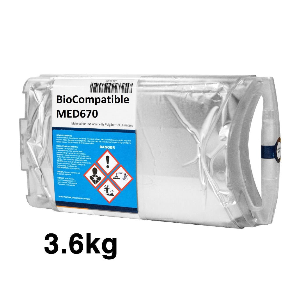 Stratasys® VeroDent™ Peach-Tone Biocompatible Resin, MED670 - 3.6kg (Eden 260V, J700, J270, Objet Dental)