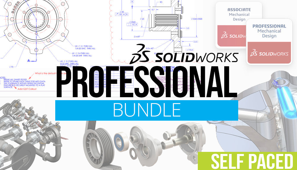 SOLIDWORKS Professional Bundle - Self-Paced Training (Supported)