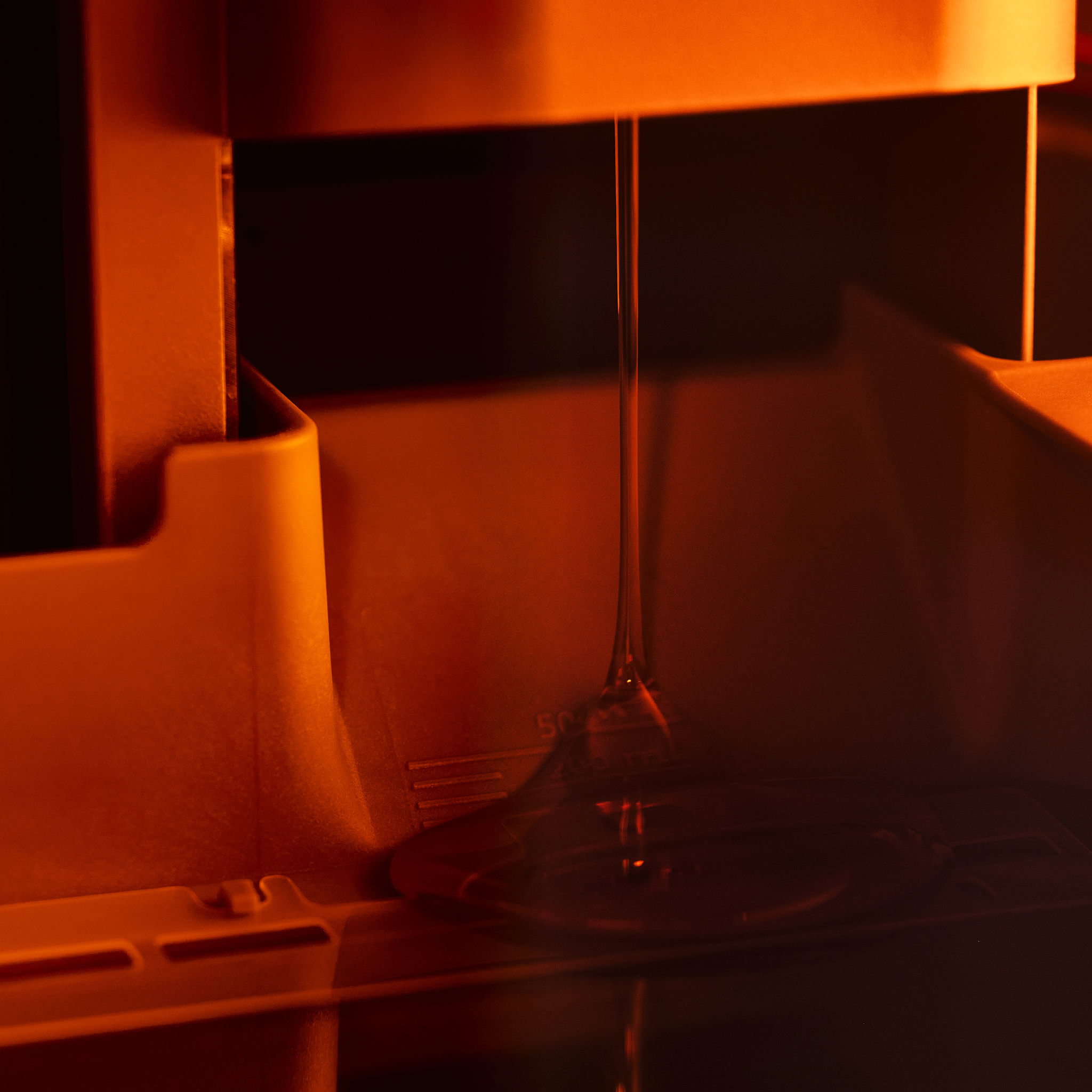 Formlabs Form 4 3D Printer - Liquid Resin Being Dispensed into Resin Tank