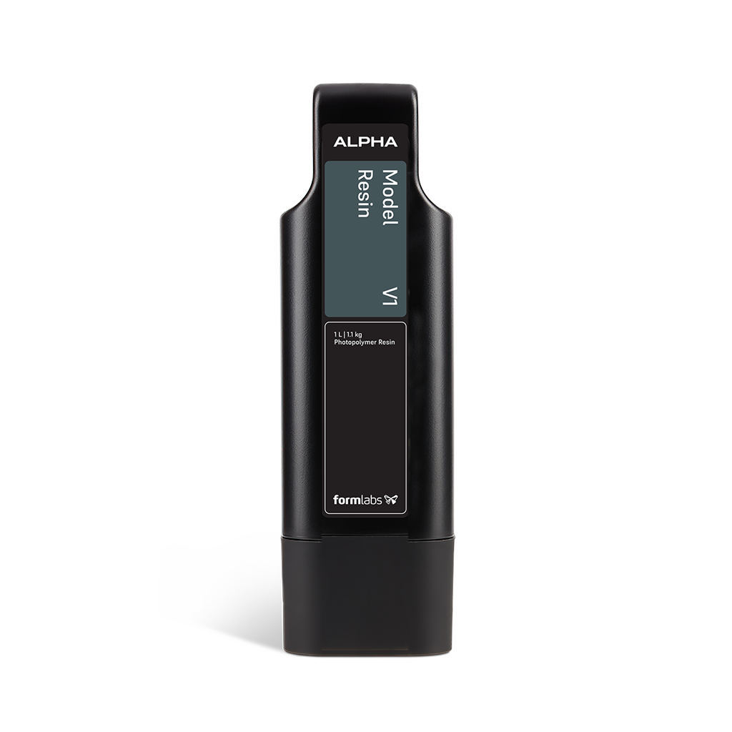 Formlabs Alpha Model Resin V1 - 1 L for Form Studio 1 SLA 3D Printers - Front View