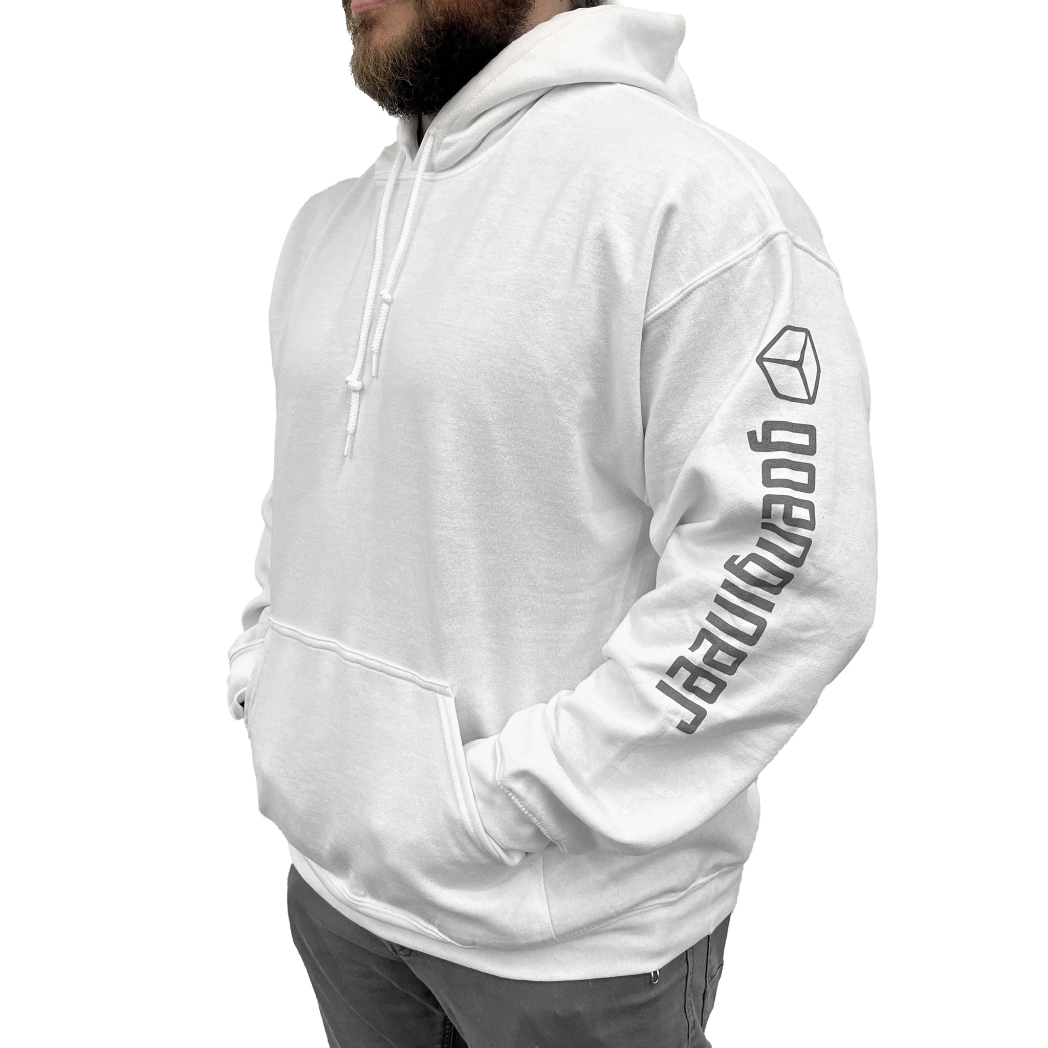 Hoodie - Black, White