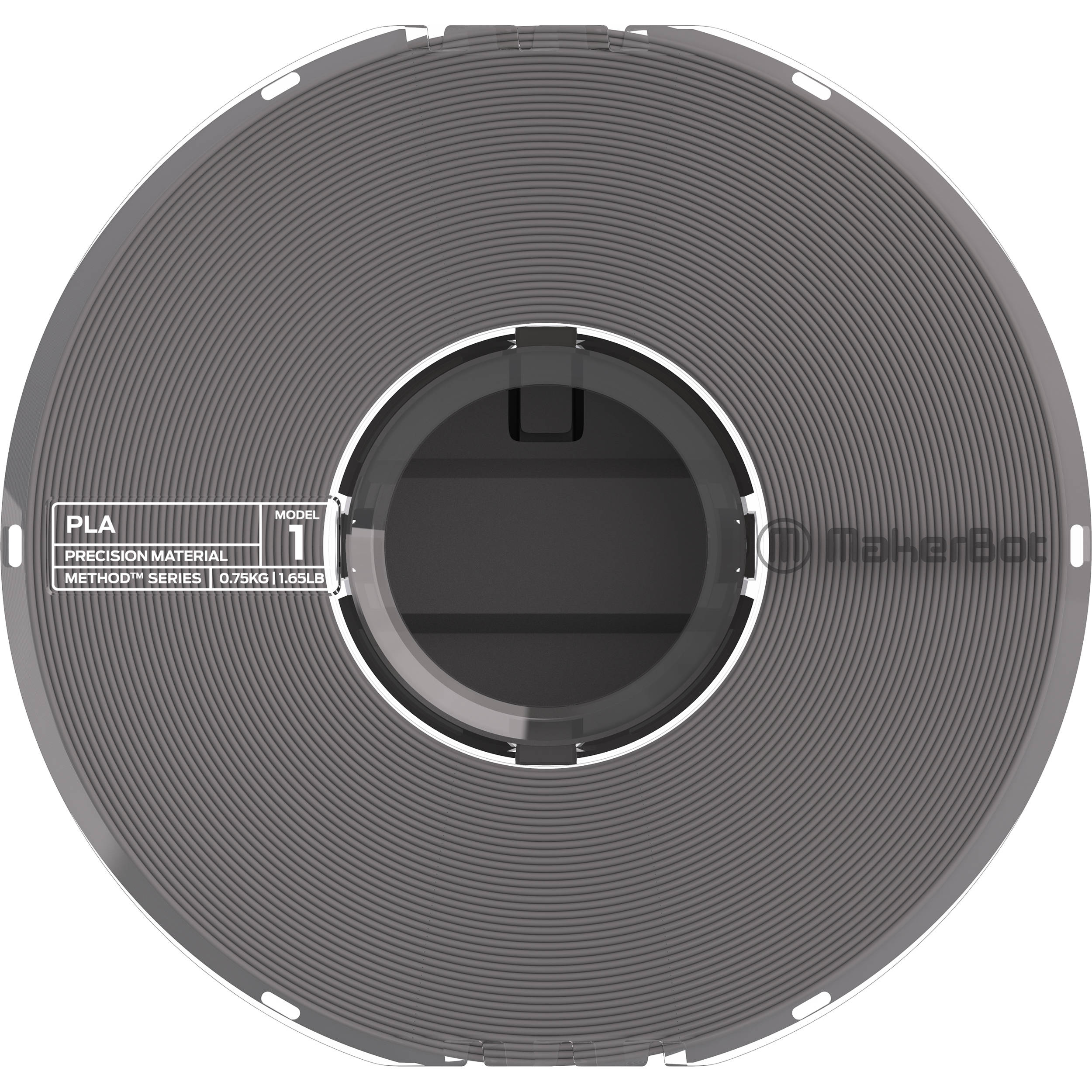 MakerBot METHOD PLA Filament (.75kg, 1.65lb) - Cool Gray