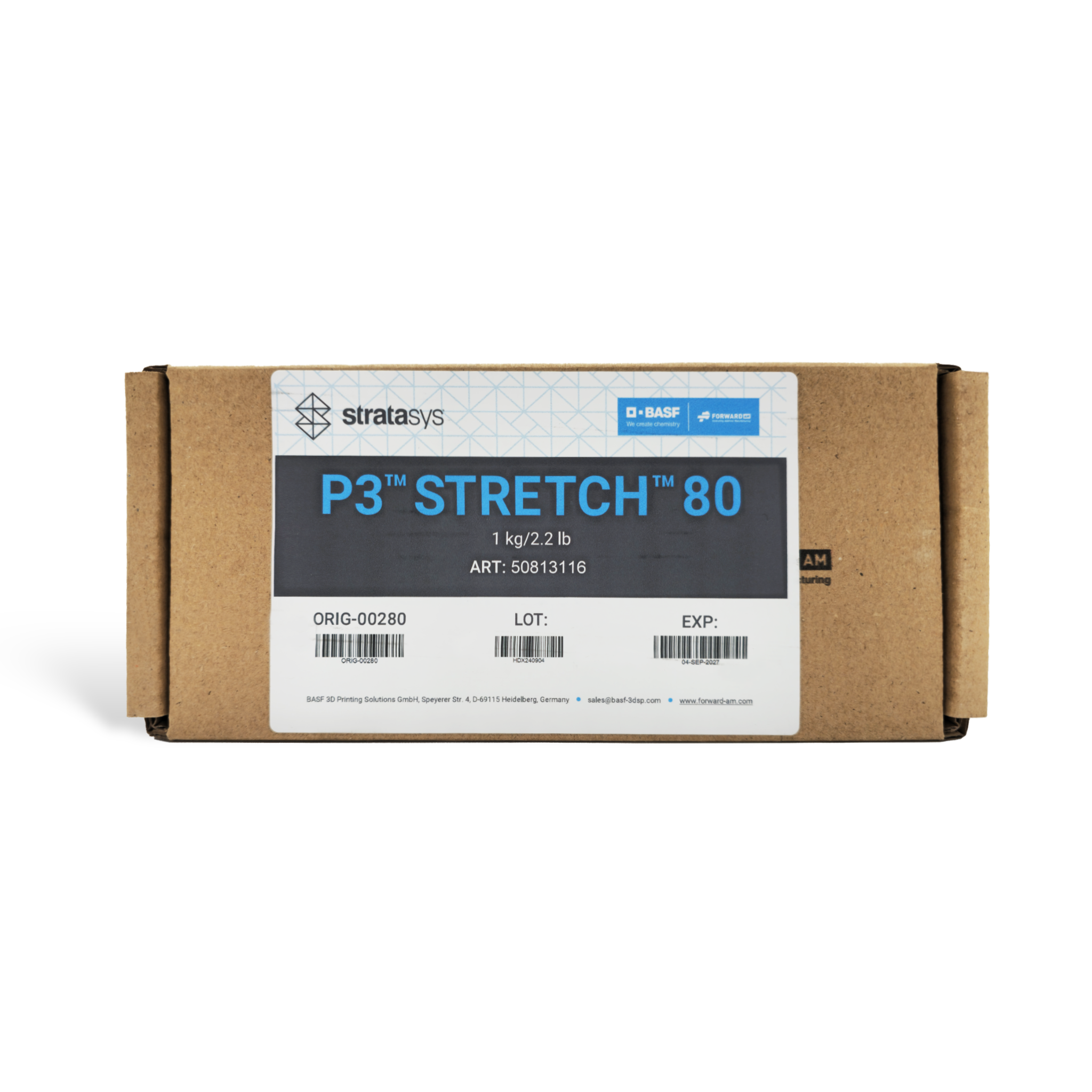 Stratasys P3 Stretch 80 Resin 1.1kg - Box