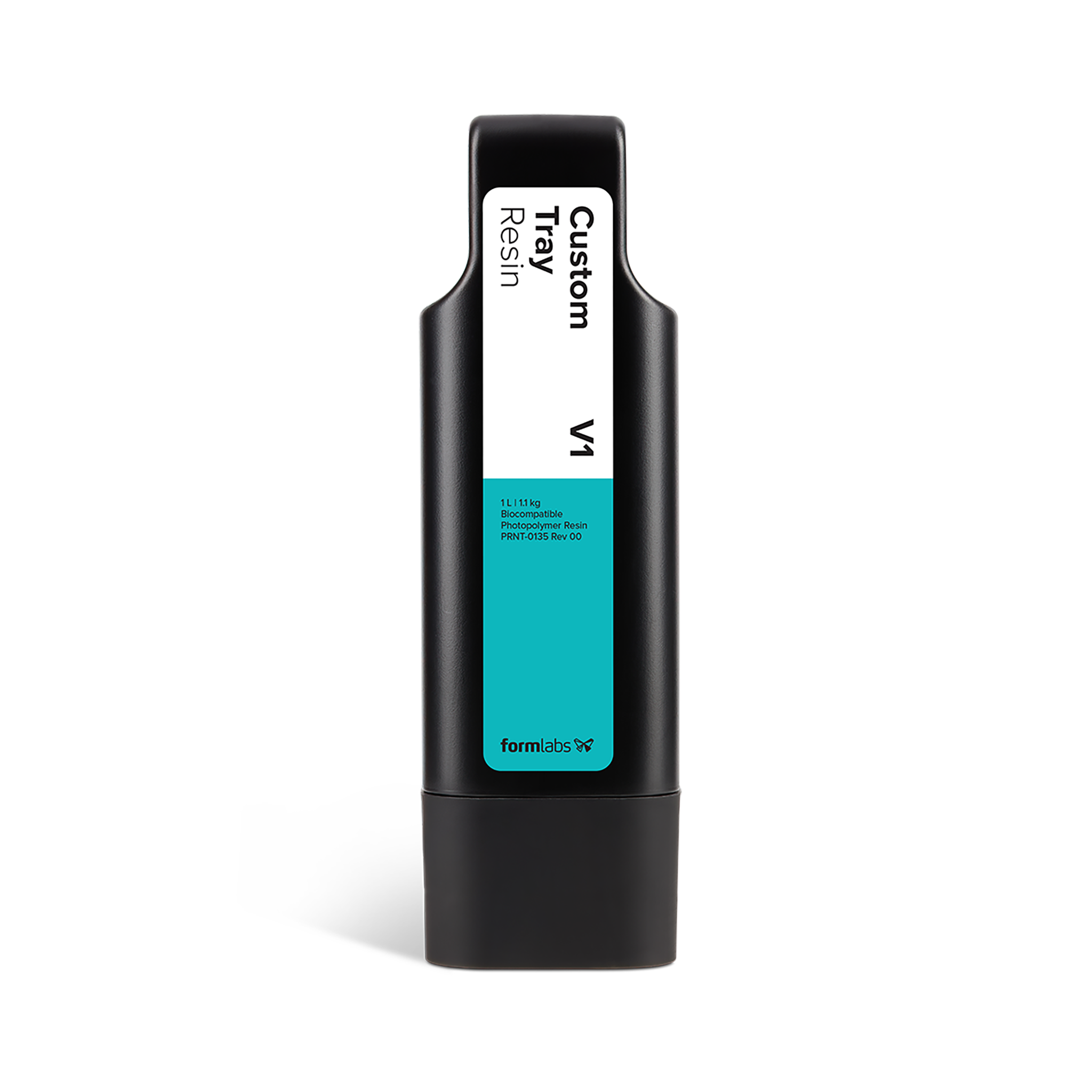 Formlabs Custom Tray Resin V1 - 1 L for Form 4B+ SLA 3D Printers - Front View