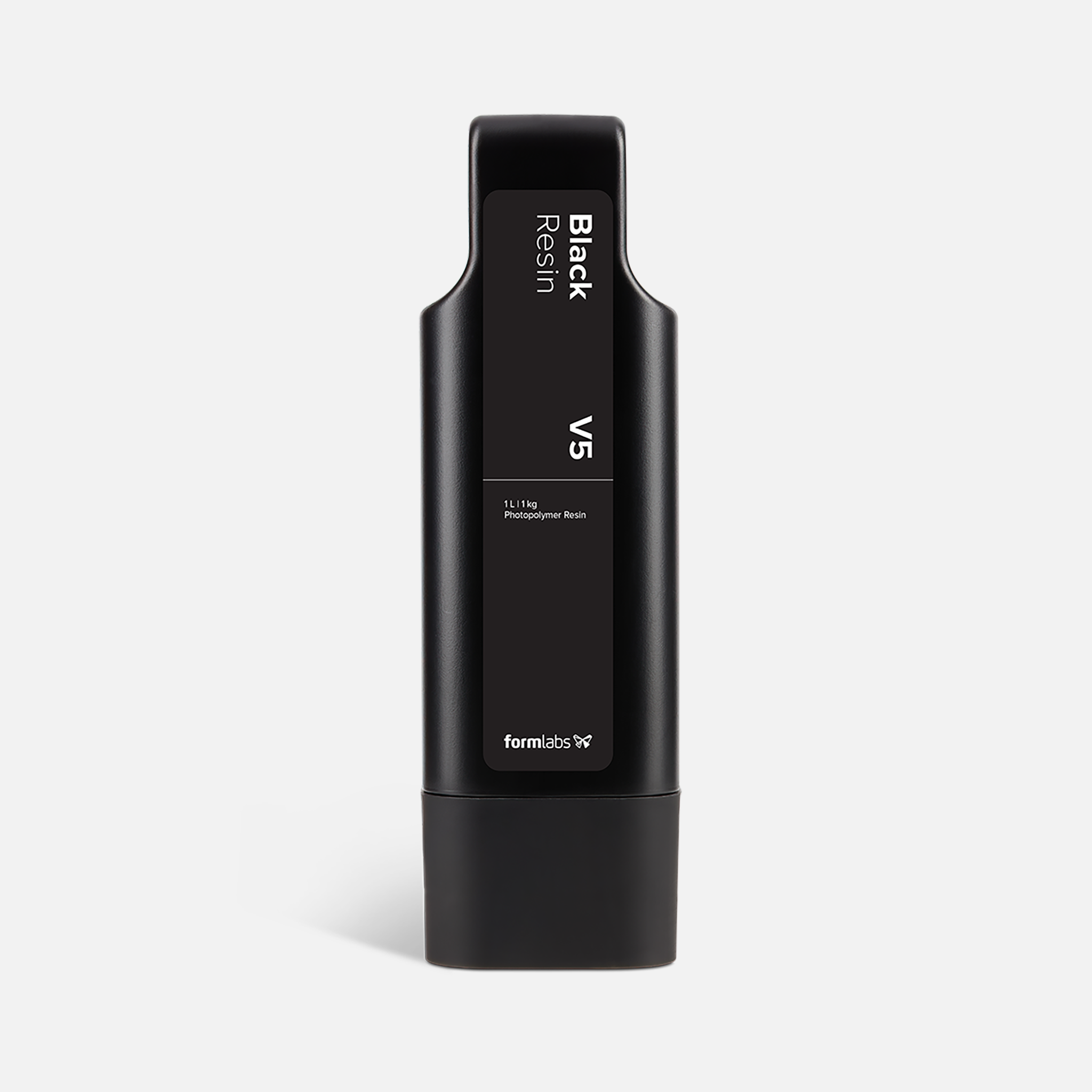 Formlabs Black Resin V5 - 1L for Form 4 SLA 3D Printers - Front View