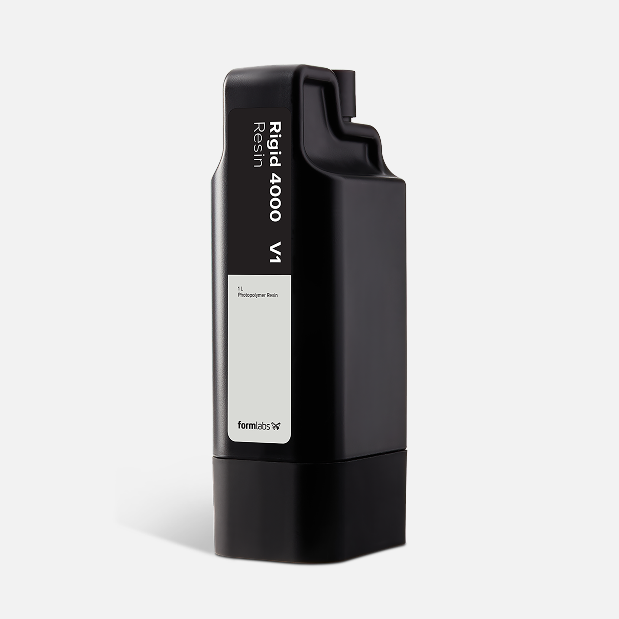 Formlabs Rigid 4000 Resin V1 - 1L for Form 4 SLA 3D Printers - Angled View