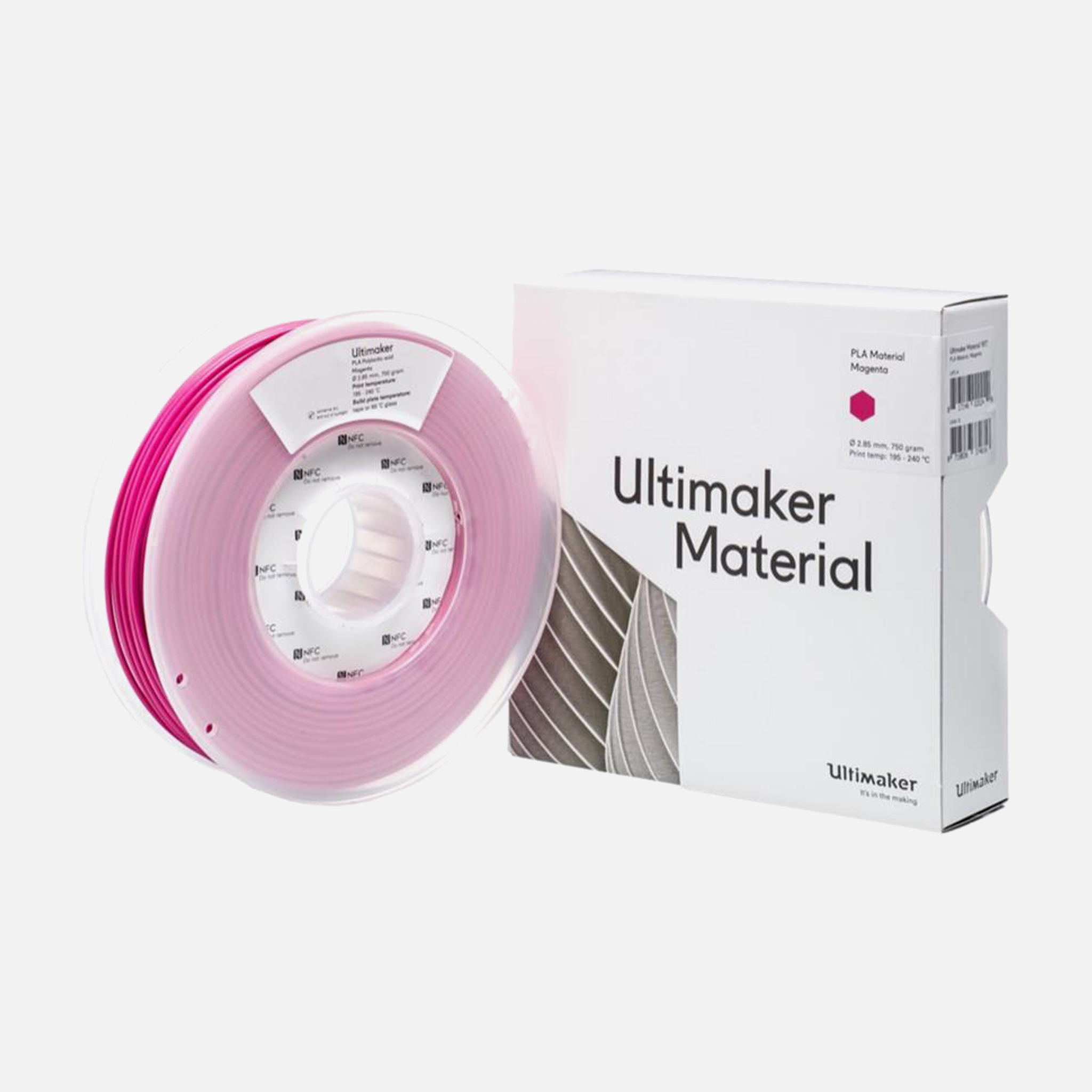 UltiMaker® PLA Magenta Filament - 0.75kg (S Series, Ultimaker 3)