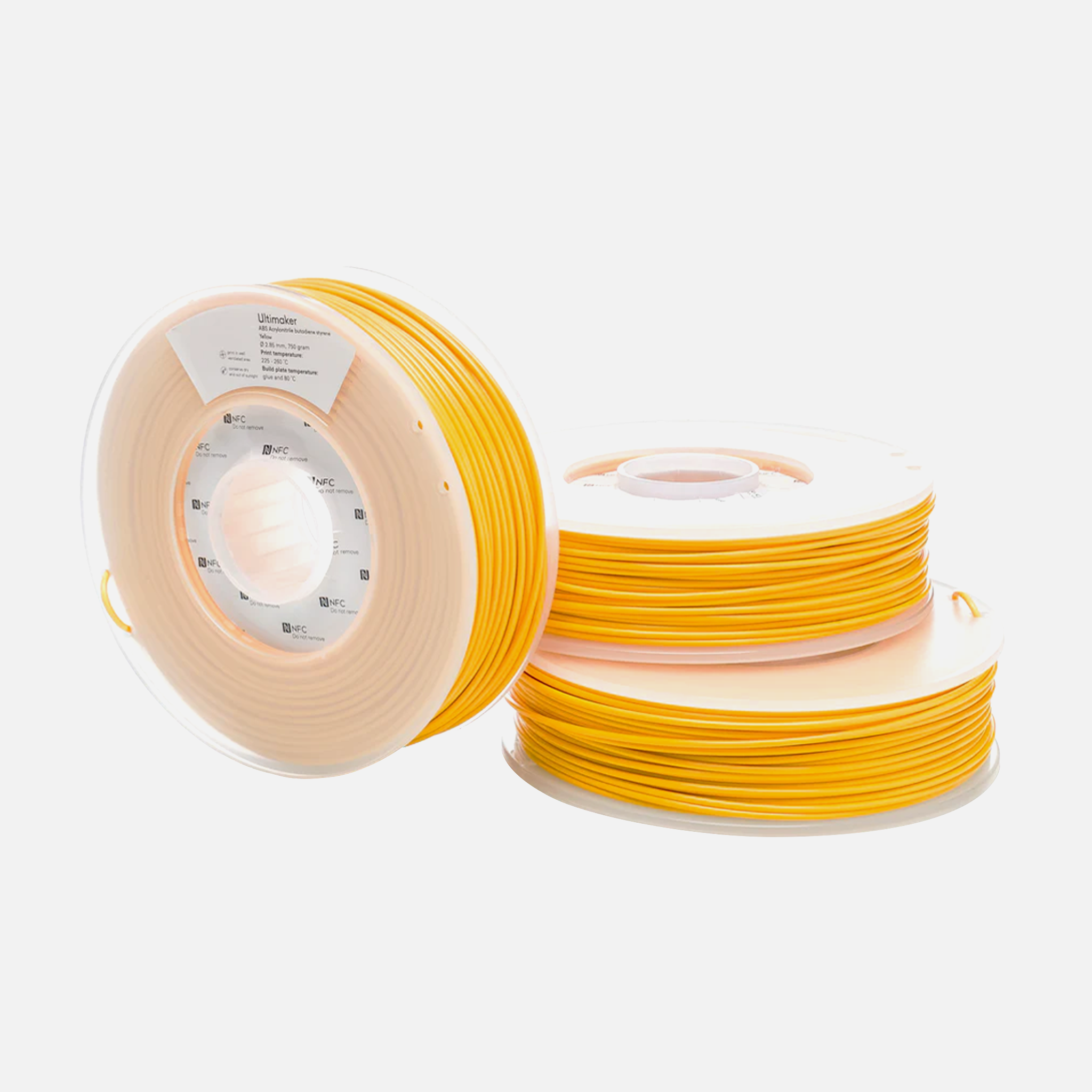 UltiMaker® ABS Filament, Yellow - 0.75kg (S Series, Ultimaker 3)