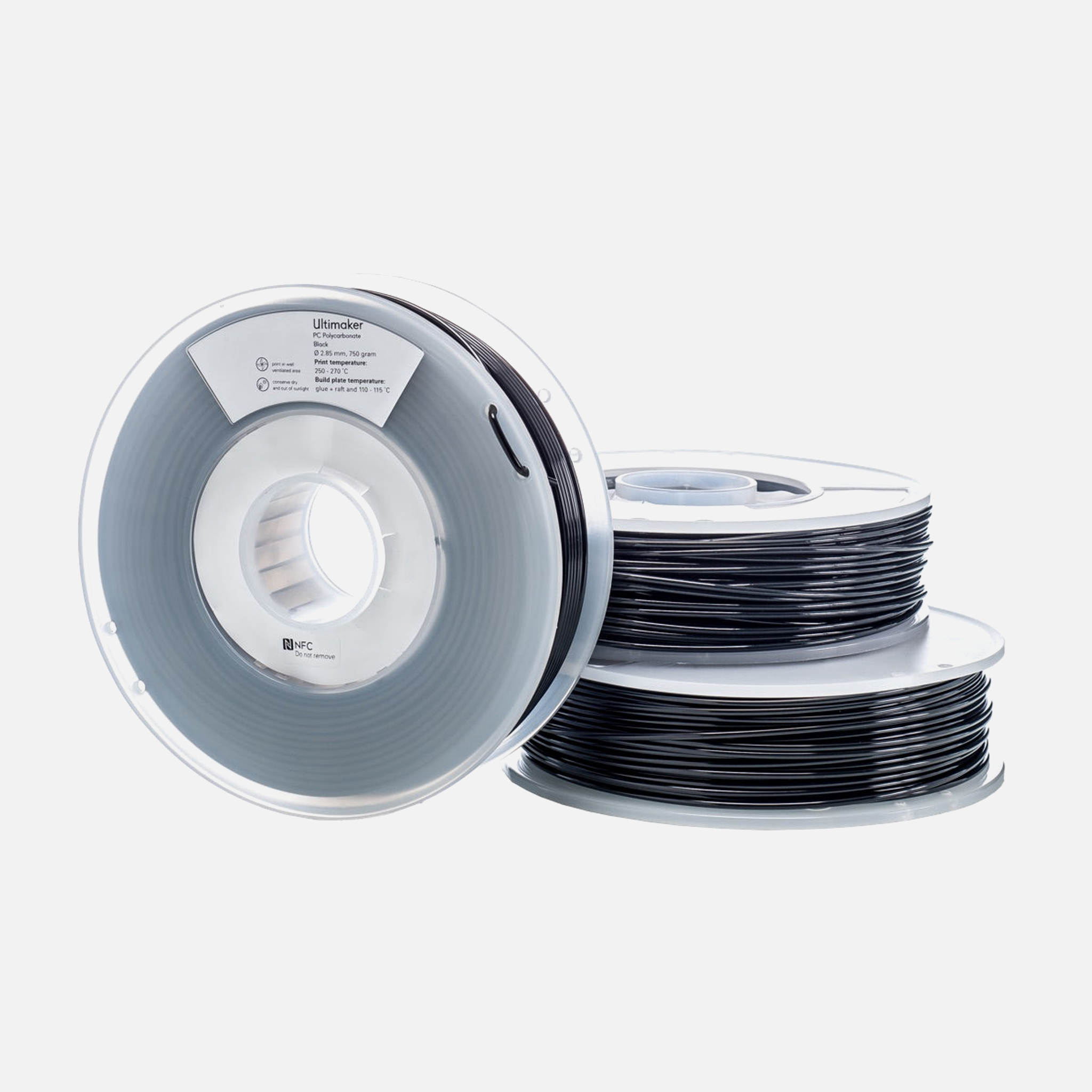 UltiMaker® PC Black Filament - 0.75kg (S Series, Ultimaker 3)