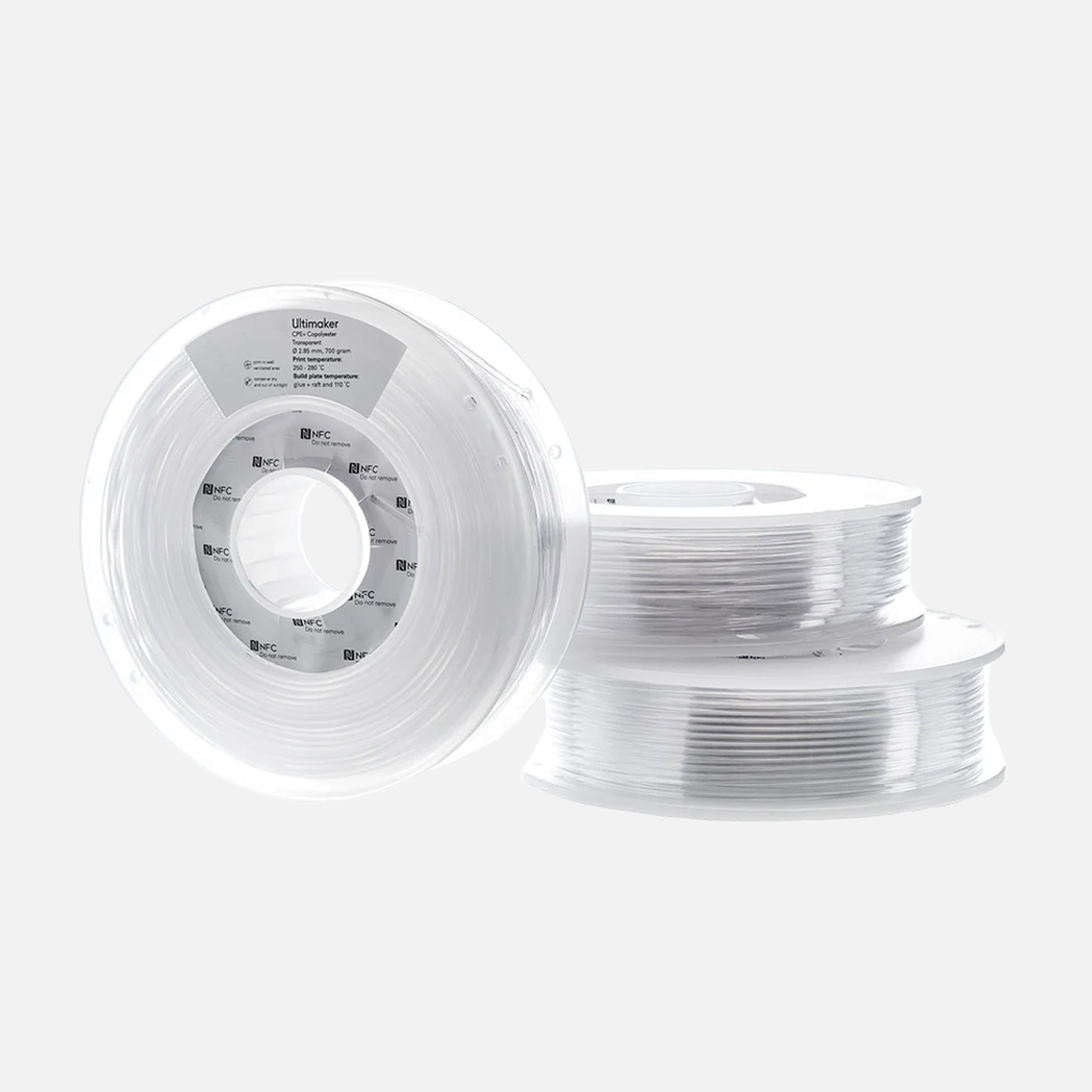 UltiMaker® CPE+ Filament, Transparent - 0.75kg (S Series, Ultimaker 3)