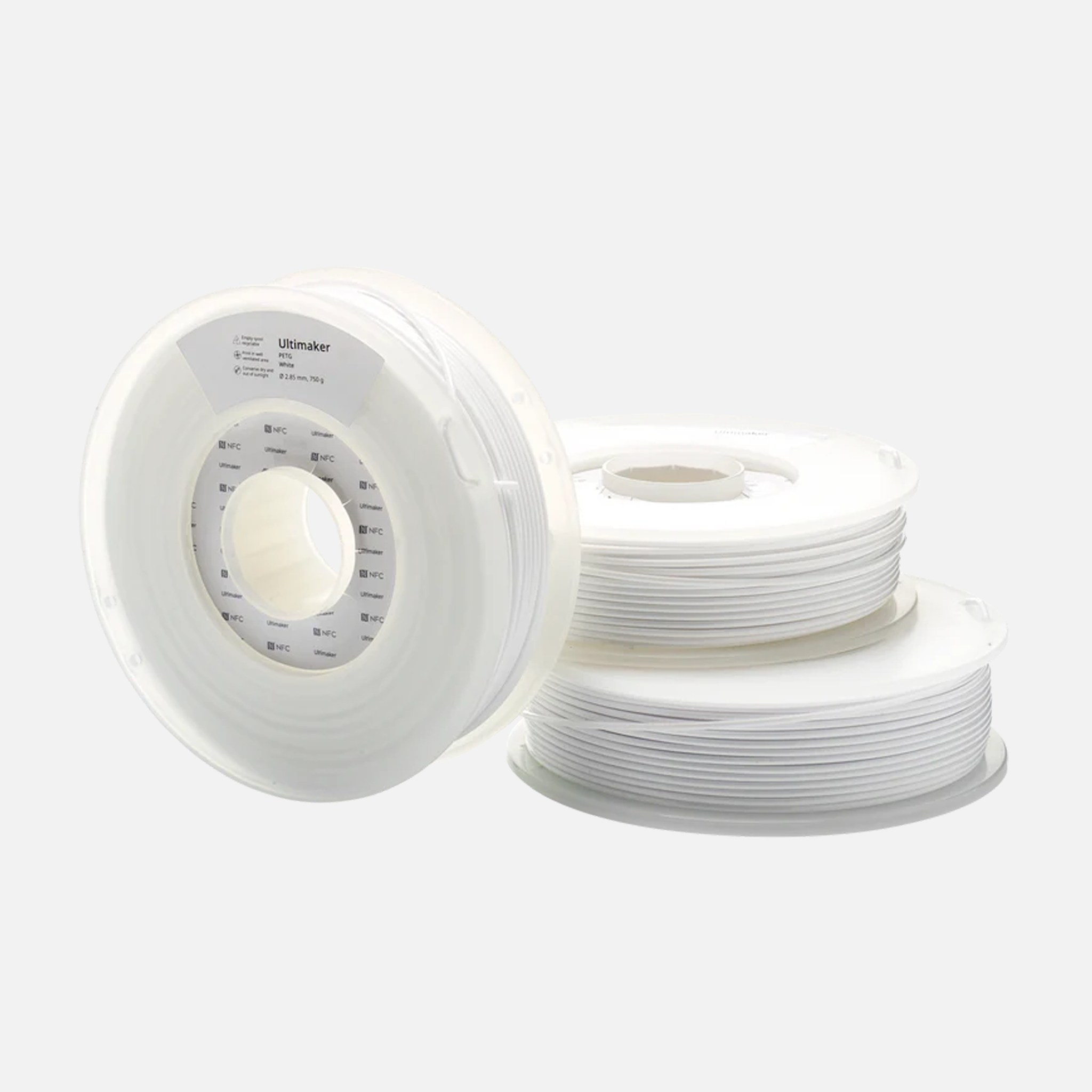 UltiMaker® PETG White Filament - 0.75kg (S Series, Ultimaker 3)