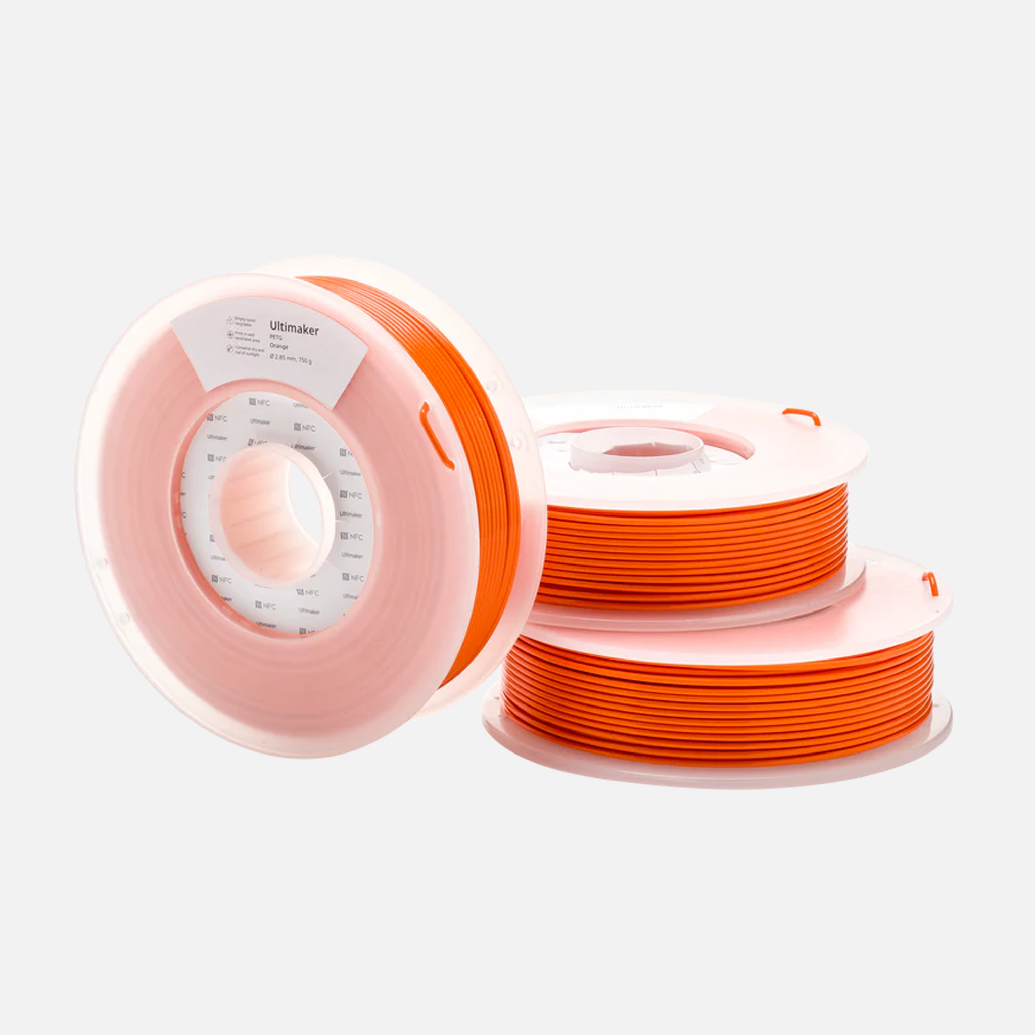 UltiMaker® PETG Orange Filament - 0.75kg (S Series, Ultimaker 3)