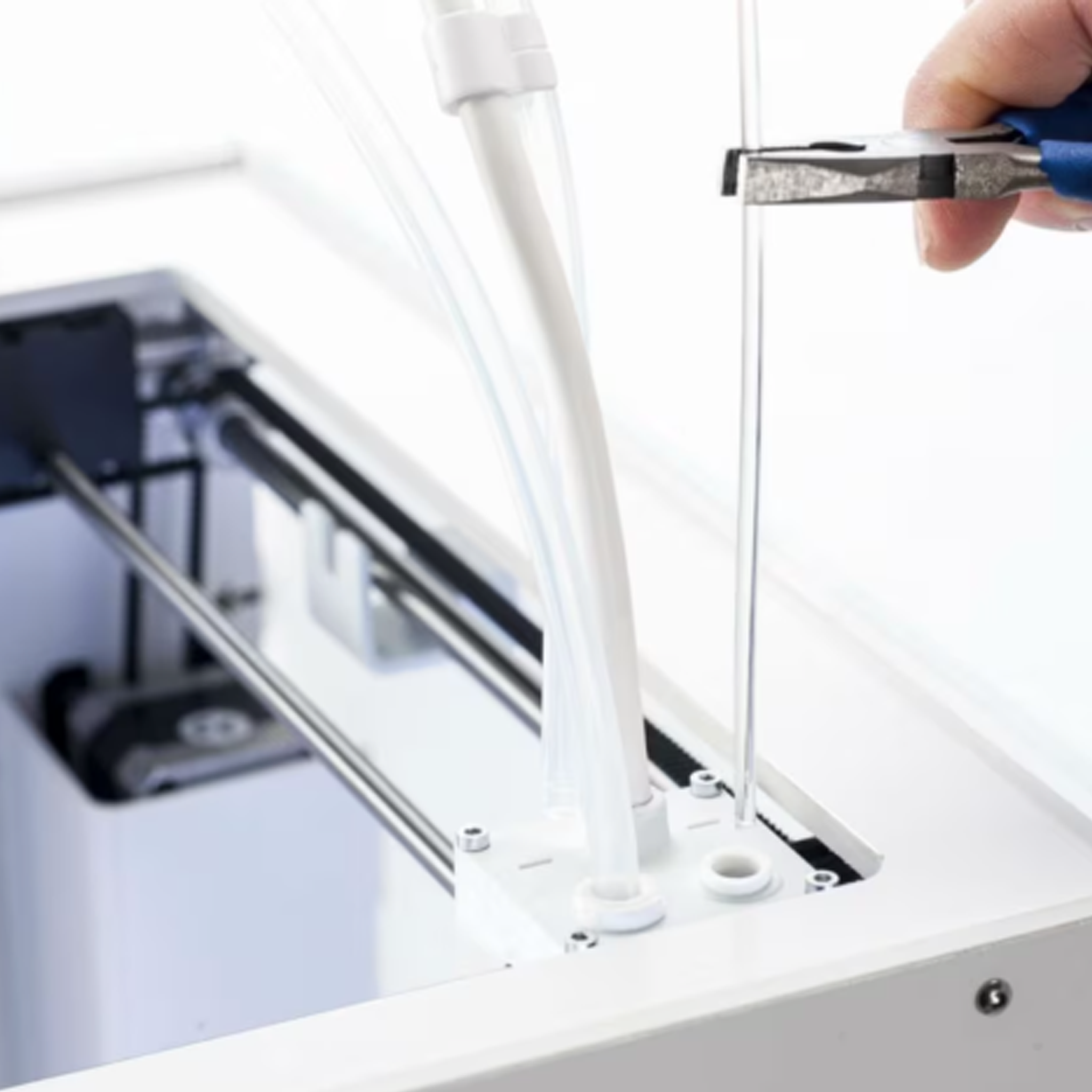 UltiMaker® Cleaning Filament - 6in Strip Being Inserted Into Printer