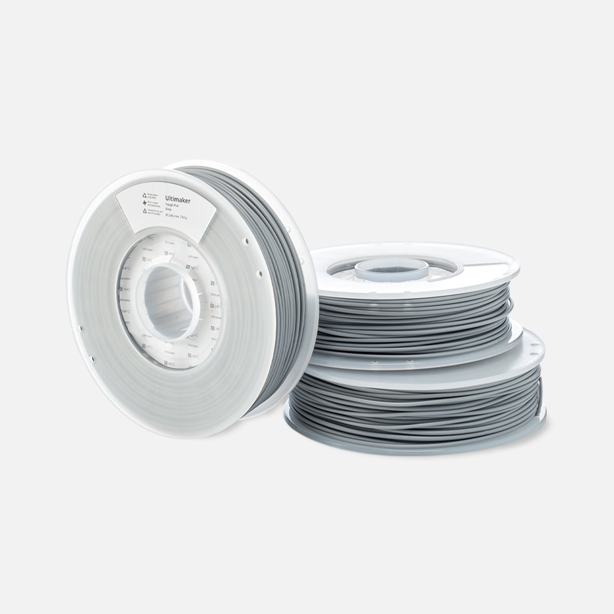 UltiMaker® Tough PLA Filament - 0.75kg (S3, S5, UltiMaker 3) - Gray