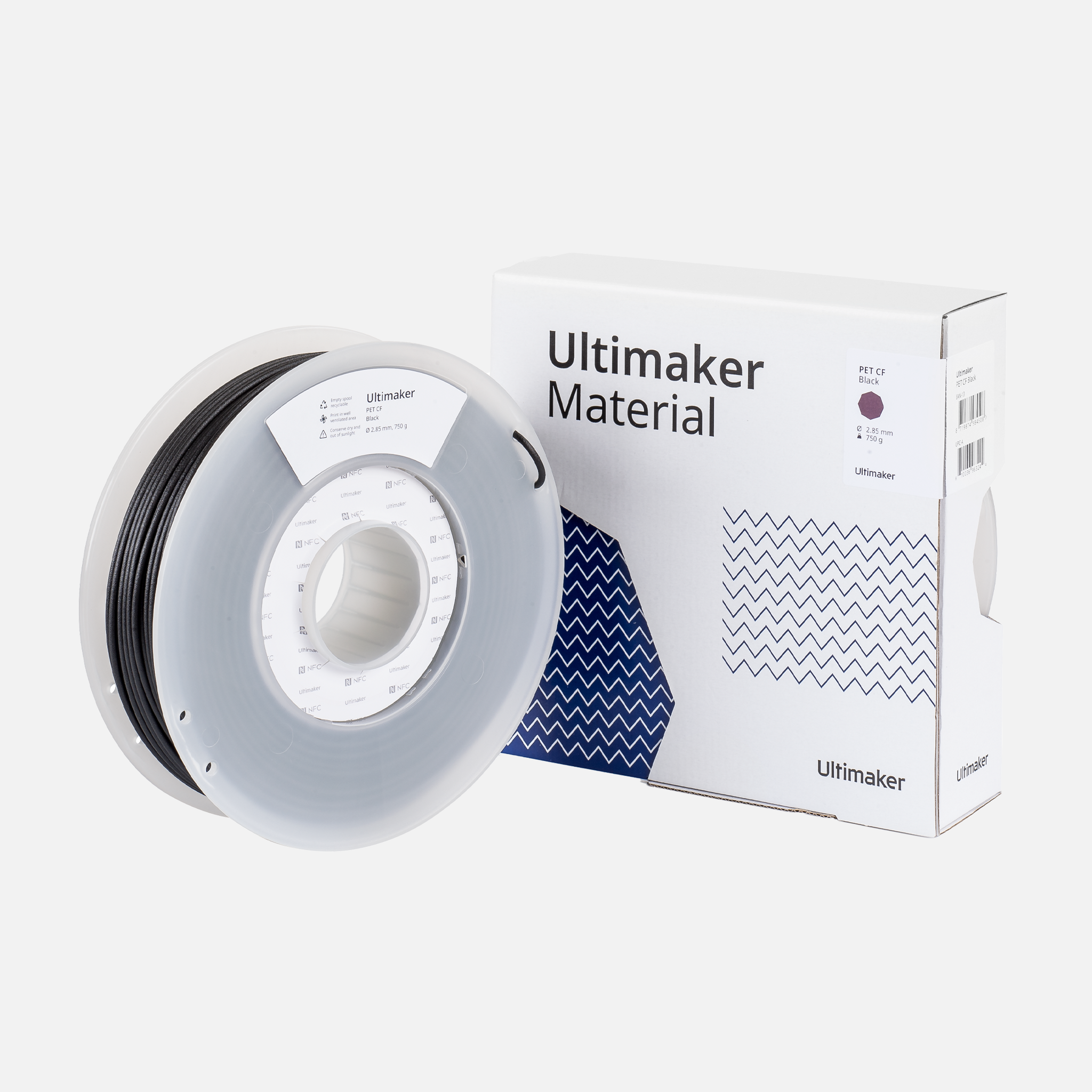 UltiMaker® PETCF Black Filament - 0.75kg (S Series)