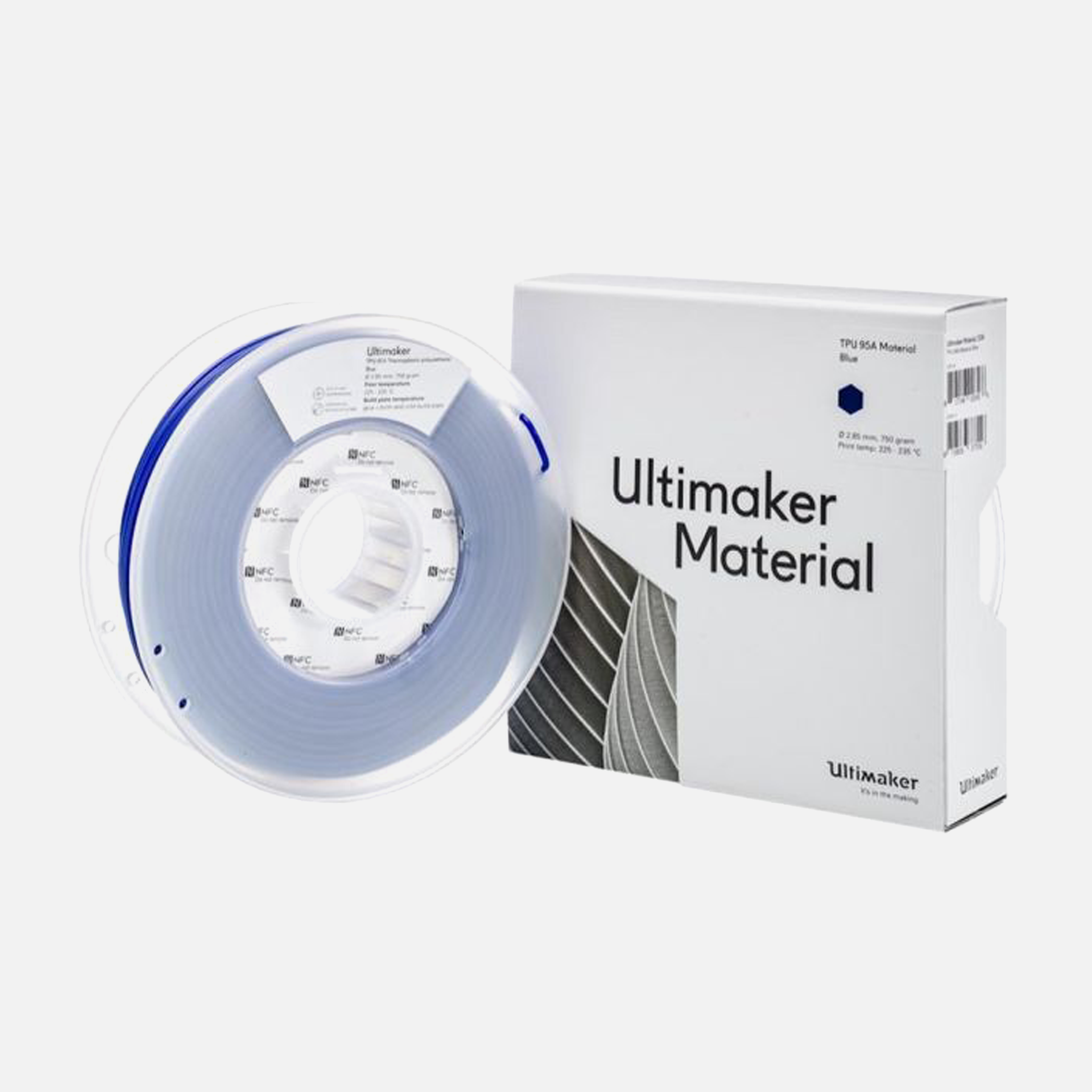 UltiMaker® TPU 95A Blue Filament - 0.75kg (S Series, Ultimaker 3)