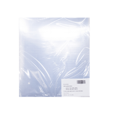 Feuilles de construction Stratasys® PC - 0,03" d'épaisseur, paquet de 20 (Fortus 360mc Classic & Plus, 400mc Classic & Plus, Titan, Vantage)