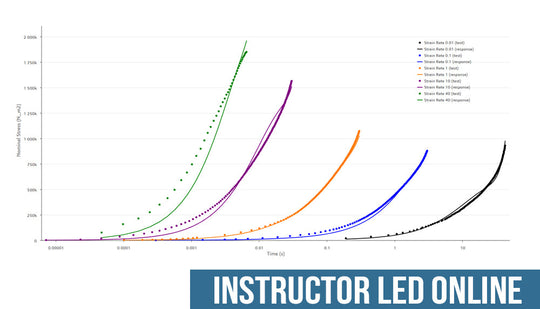 3DEXPERIENCE SIMULIA : Notions essentielles de calibration des matériaux - Formation en ligne dirigée par un instructeur