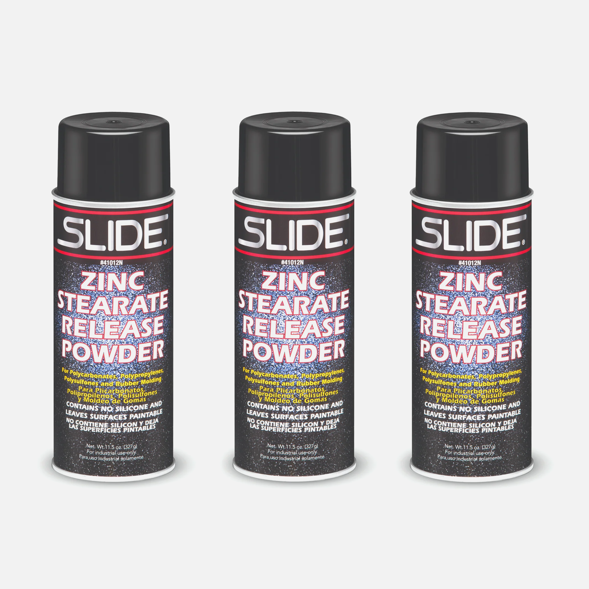 Slide® Mold Release Powder - Zinc Stearate Aerosol (3-Pack)
