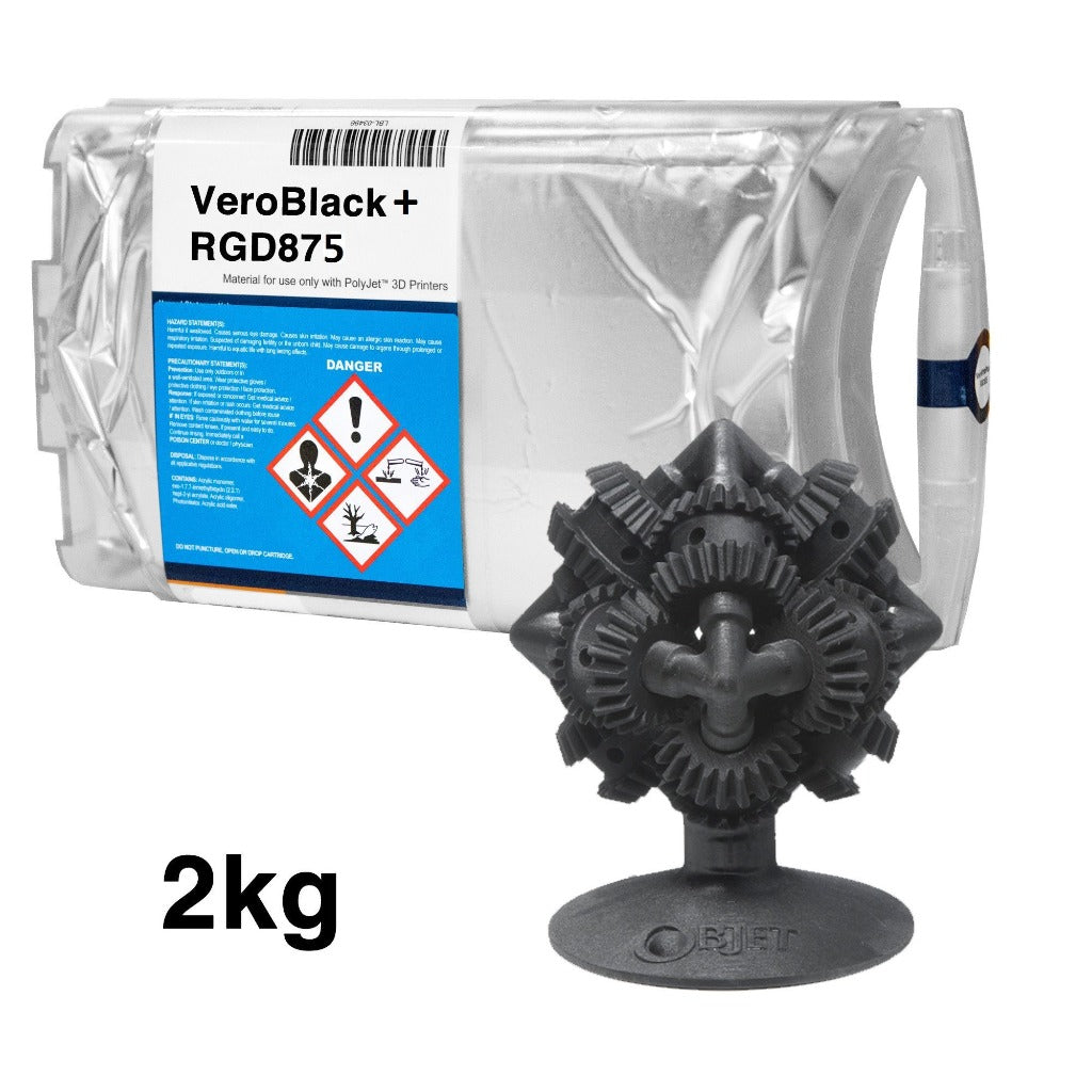 Stratasys® VeroBlackPlus™ Resin, RGD875 - 2kg (Eden260)