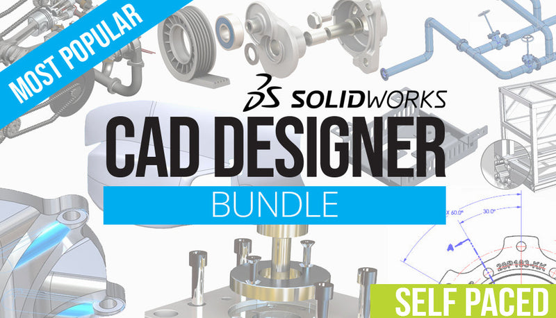 SOLIDWORKS CAD Designer Bundle - Formation à rythme libre (prise en charge)