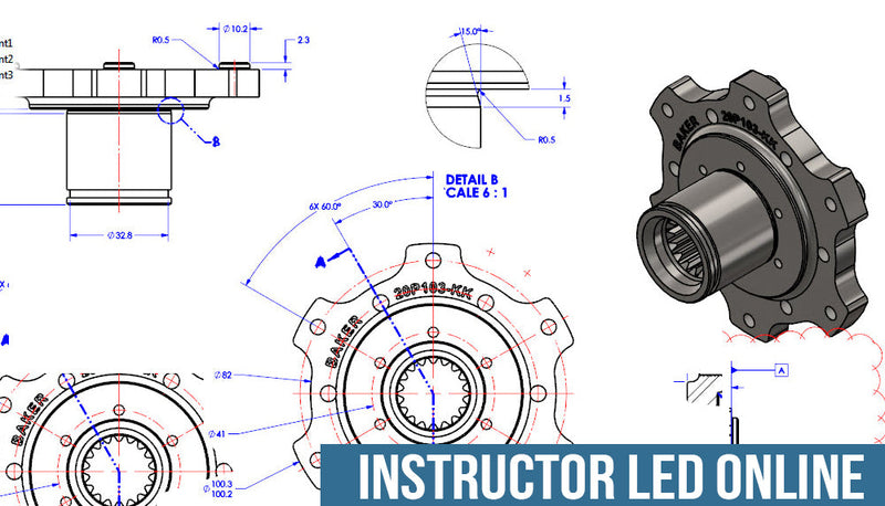 Dessins SOLIDWORKS – Formation en ligne avec instructeur