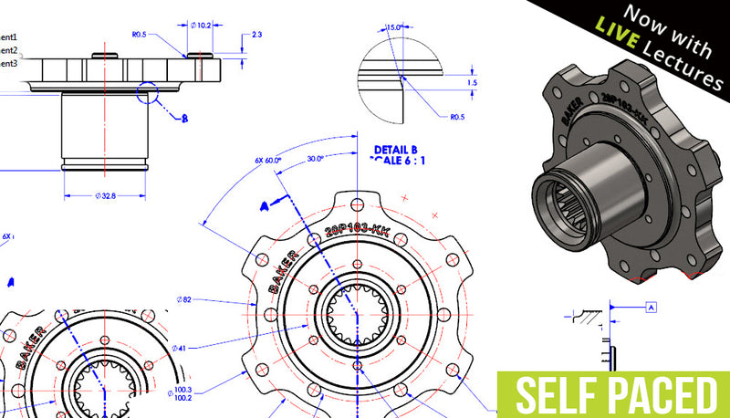 SOLIDWORKS Drawings - Self Paced Training (supported)