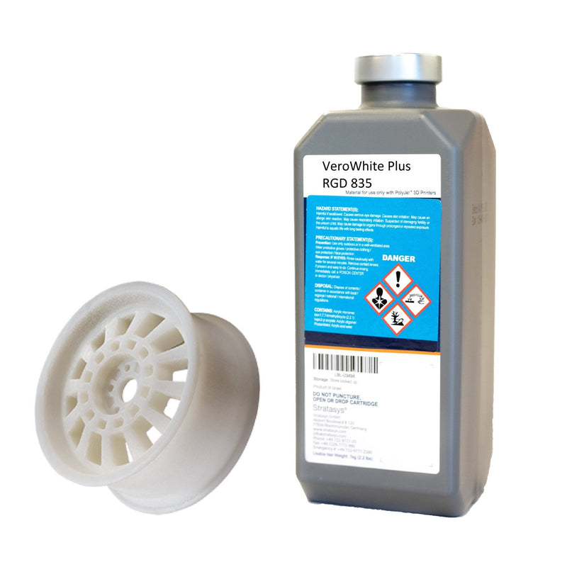 Stratasys® Vero White Plus Resin, RGD835 - 1kg, 2-Pack (Objet24, Objet30)