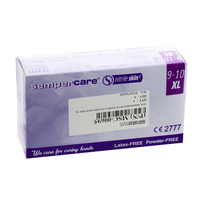 Disposable Nitrile XL Gloves - Blue, 100-Pack