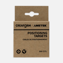 Creaform® Positioning Targets Packaging - Black Contour, 6mm, Regular Adhesive, 500-Pack for Go!SCAN, HandySCAN, and Peel 3D Scanners