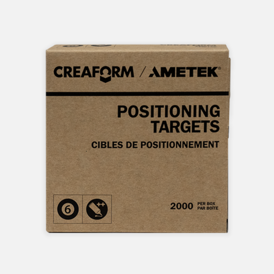 Creaform® 6mm Positioning Targets - Black Contour, Super Adhesive, 2000-Pack (Go!SCAN, HandySCAN, Peel)