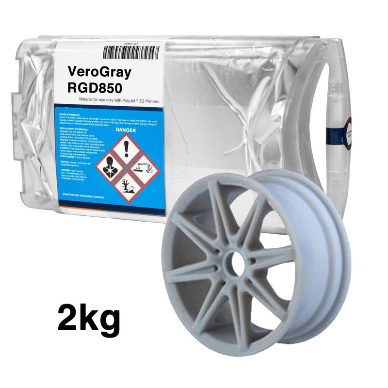 Stratasys® Vero Gray Resin, RGD850 - 2kg (Eden260)