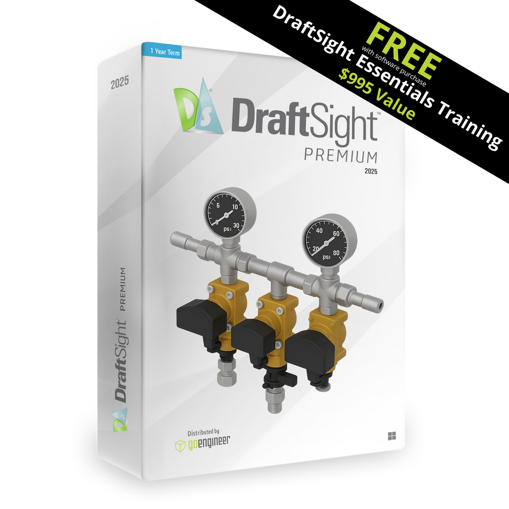DraftSight Prem: 2D Drafting + Free Training