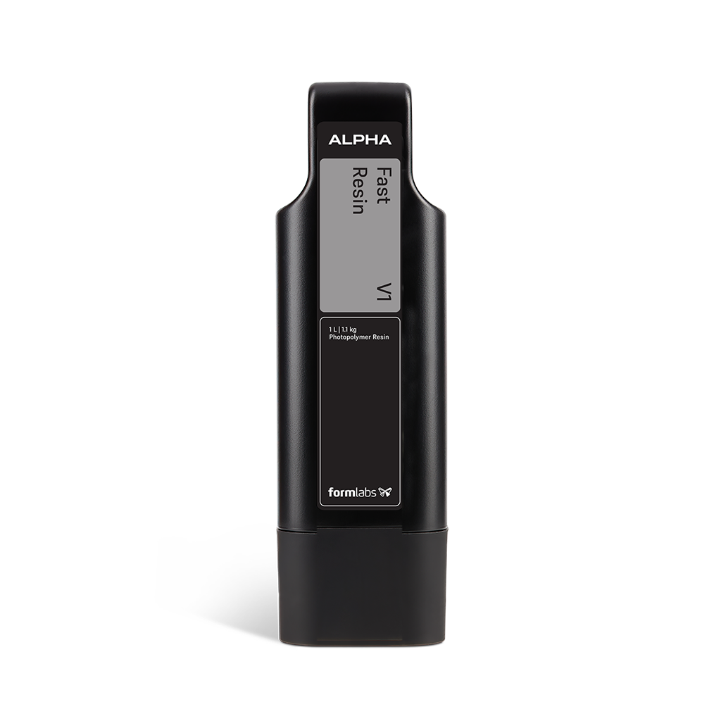 Formlabs Alpha Fast Resin V1 - 1 L for Form Studio 1 SLA 3D Printers - Front View