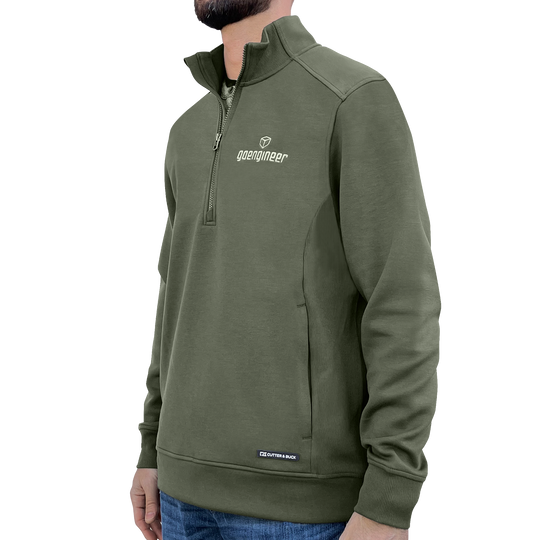 Pull-over à demi-fermeture éclair recyclé pour homme Cutter & Buck®