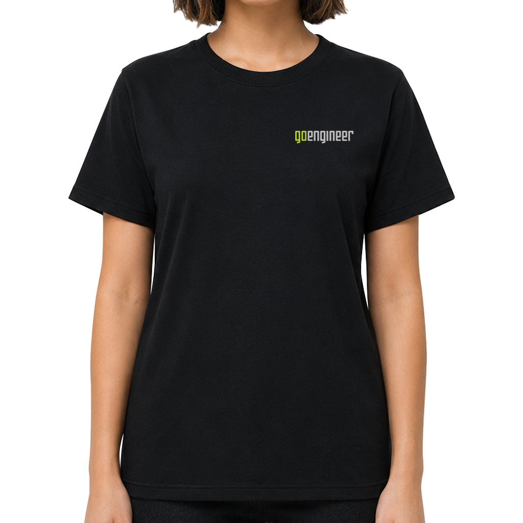 Unisex T-Shirt on Woman Model - Nexus (Full-Color, Front)