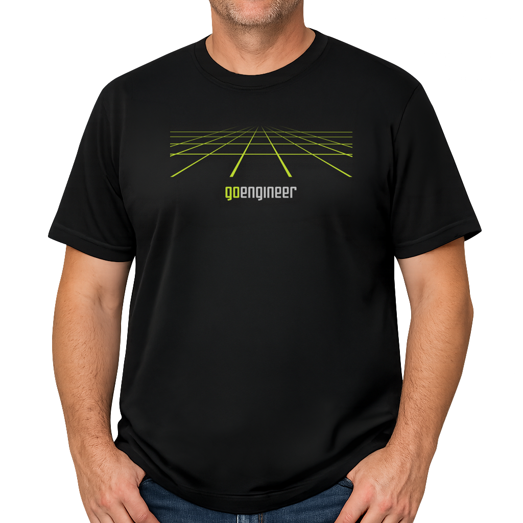 Unisex T-Shirt on Man - Grid
