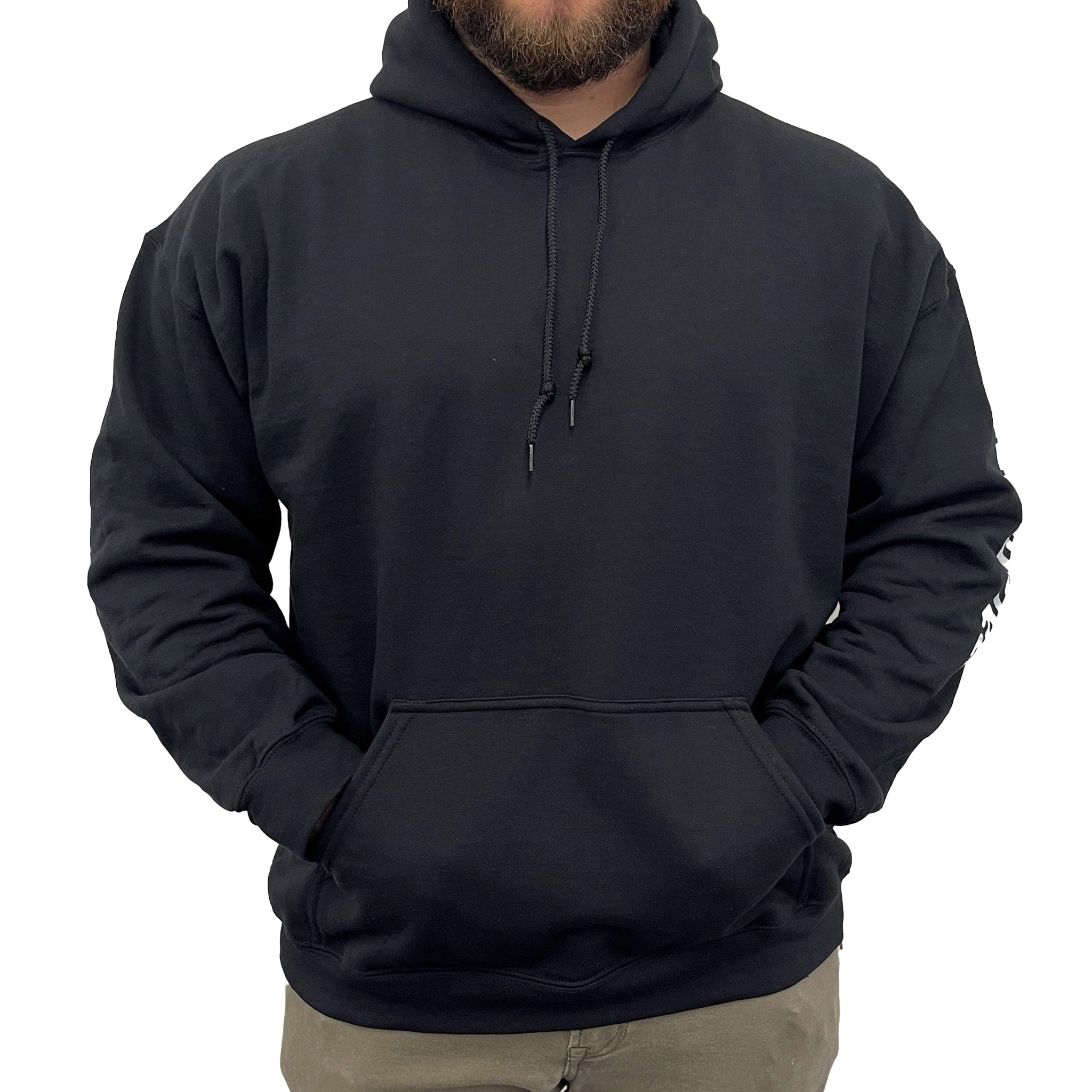 Hoodie - Black, White