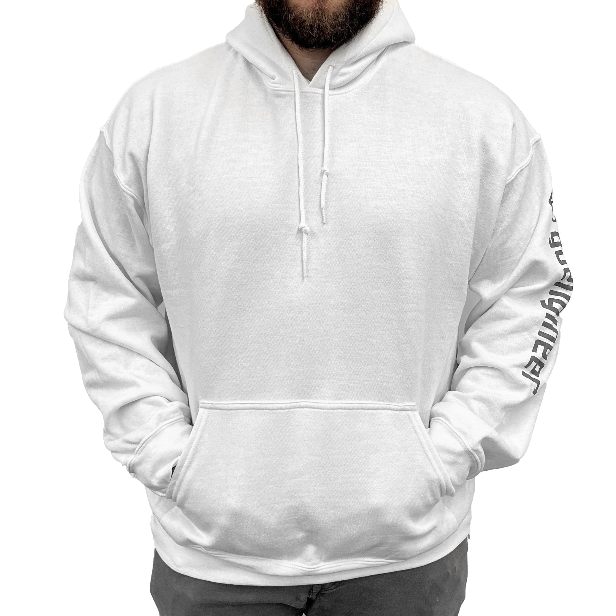 Hoodie - Black, White