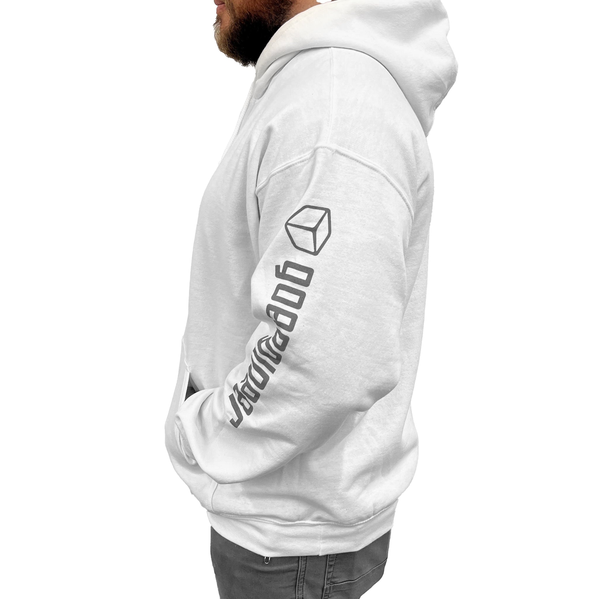 Hoodie - Black, White