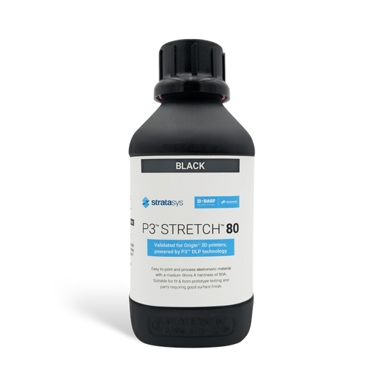 Stratasys® P3™ STRETCH 80 Resin, Black - 1kg (Origin)