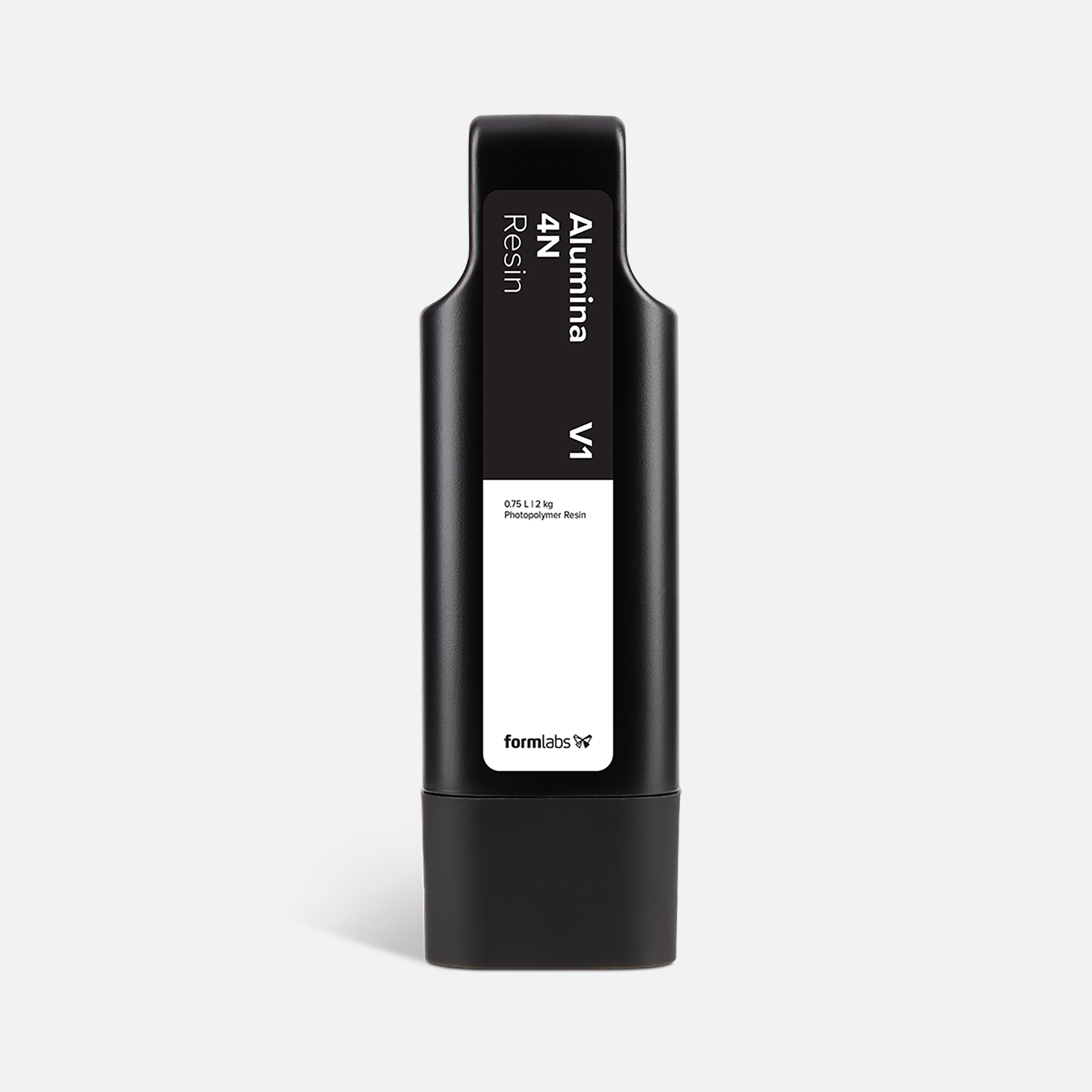 Formlabs™ Alumina 4N Resin V1 - 0.75L for Form 4 SLA 3D Printers - Angled View
