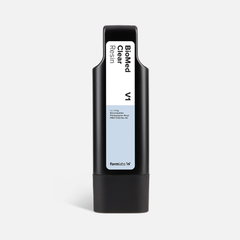 Formlabs BioMed Clear Resin V1 - 1L for Form 4 SLA 3D Printers - Angled View